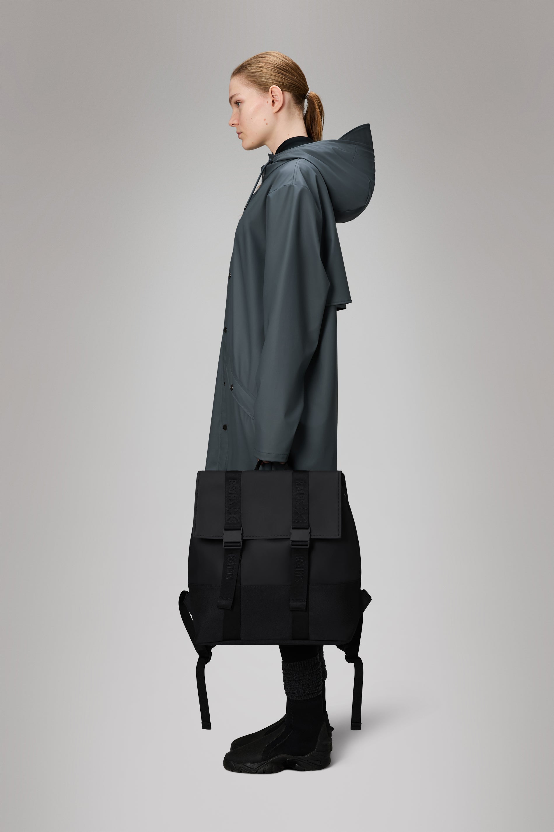 RAINS Trail MSN Bag Black Backpack