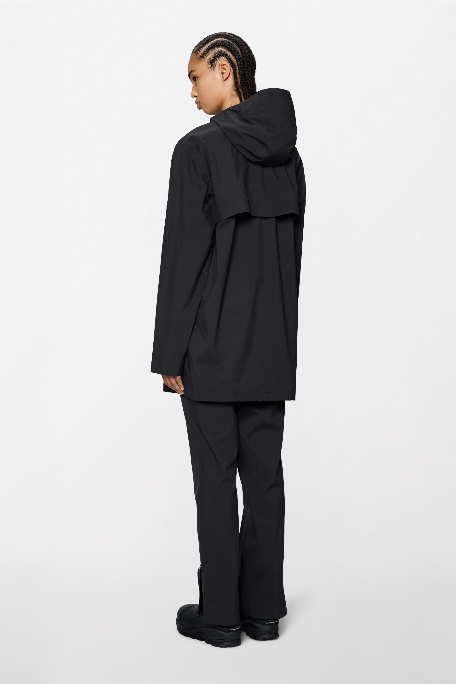 RAINS Suva Hardshell Long Jacket Black Jacket