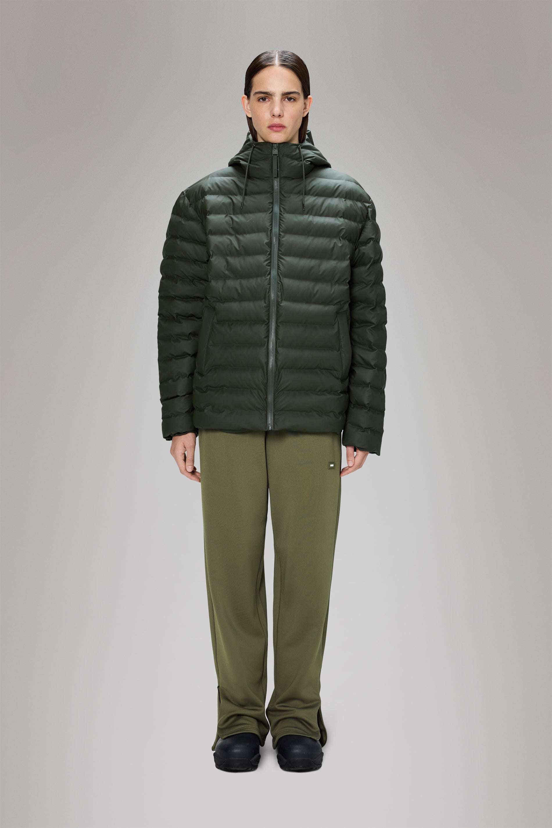 Rains Lohja Puffer Jacket Green Jacket