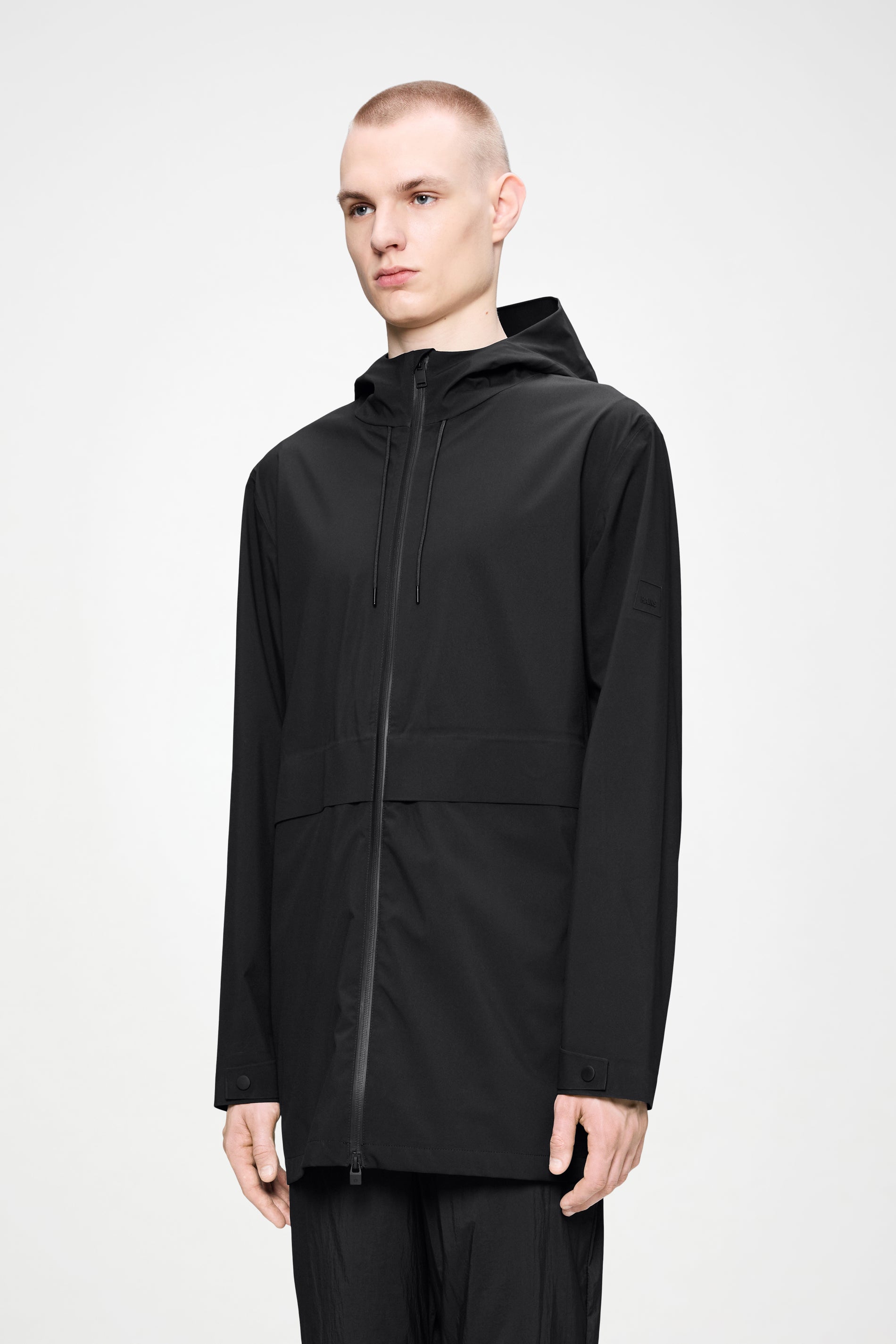 RAINS Suva Hardshell Long Jacket Black Jacket