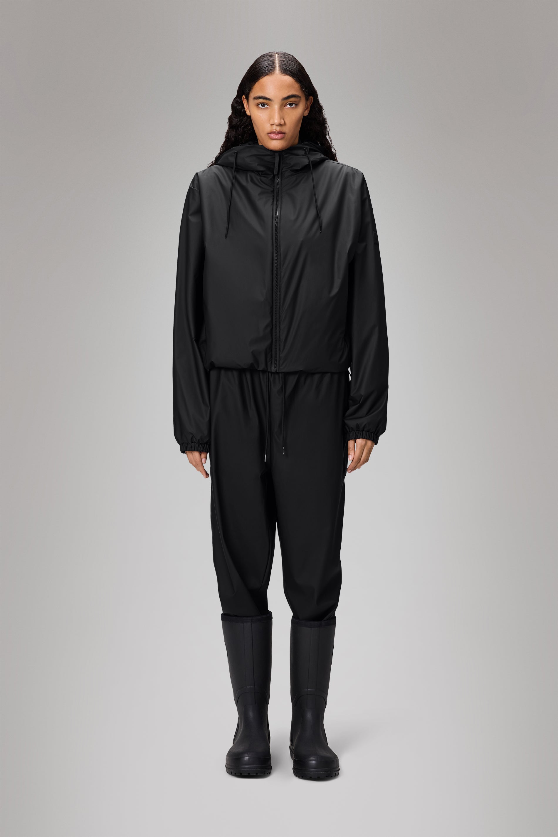 RAINS Lohja Short Insulated Jacket Black Jacket