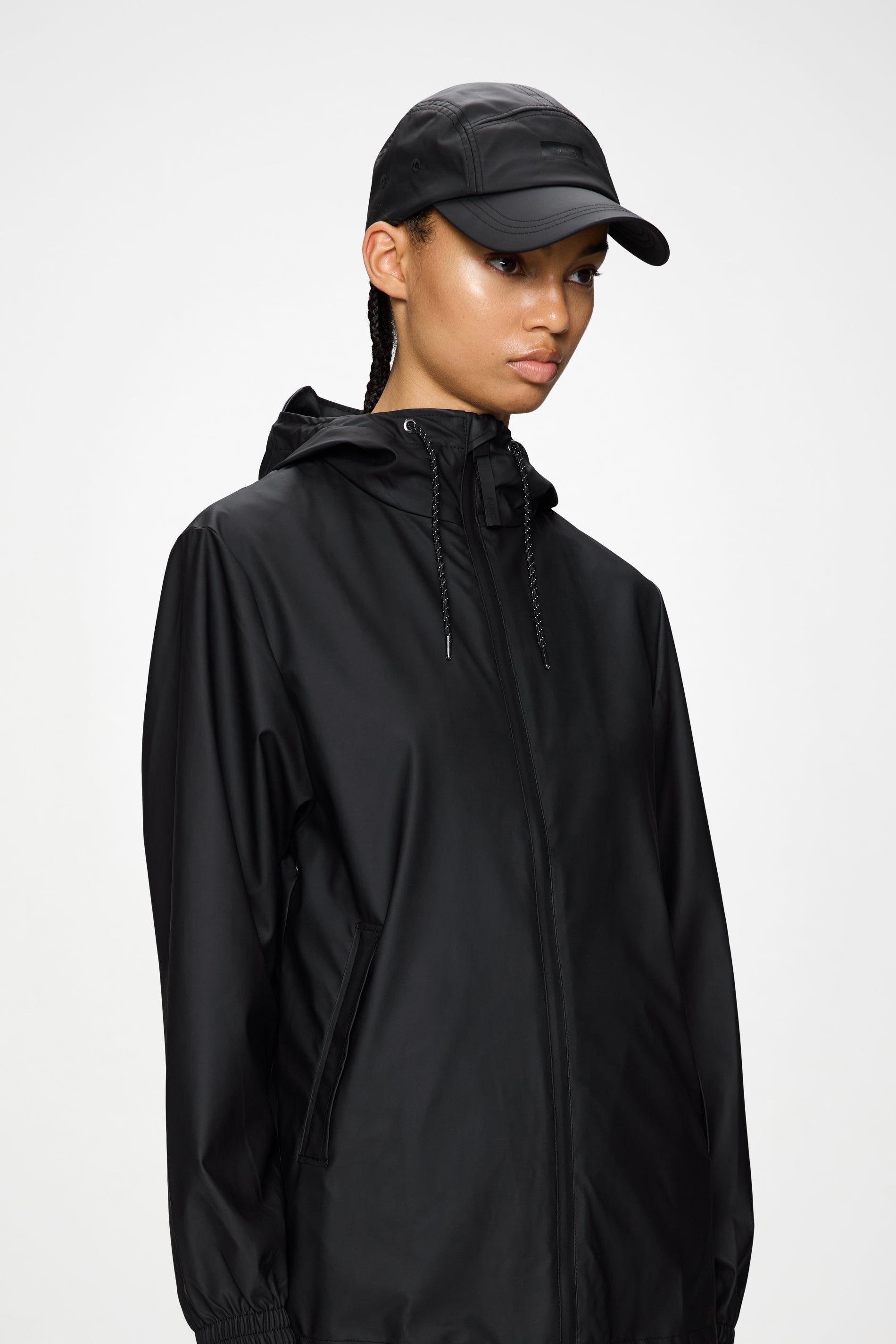 RAINS 5 Panel Cap Black Headwear