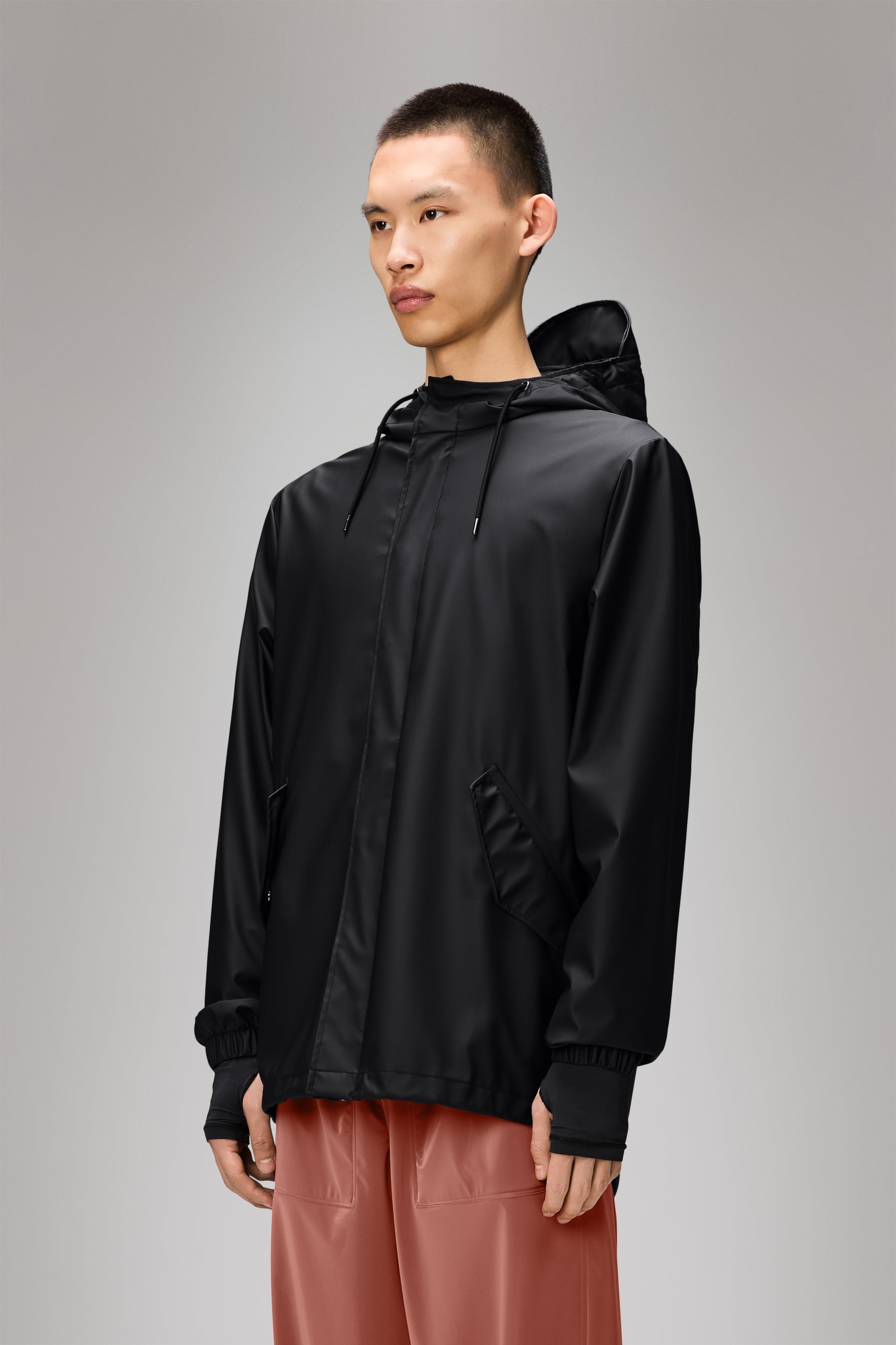 RAINS Fishtail Jacket Black Jacket