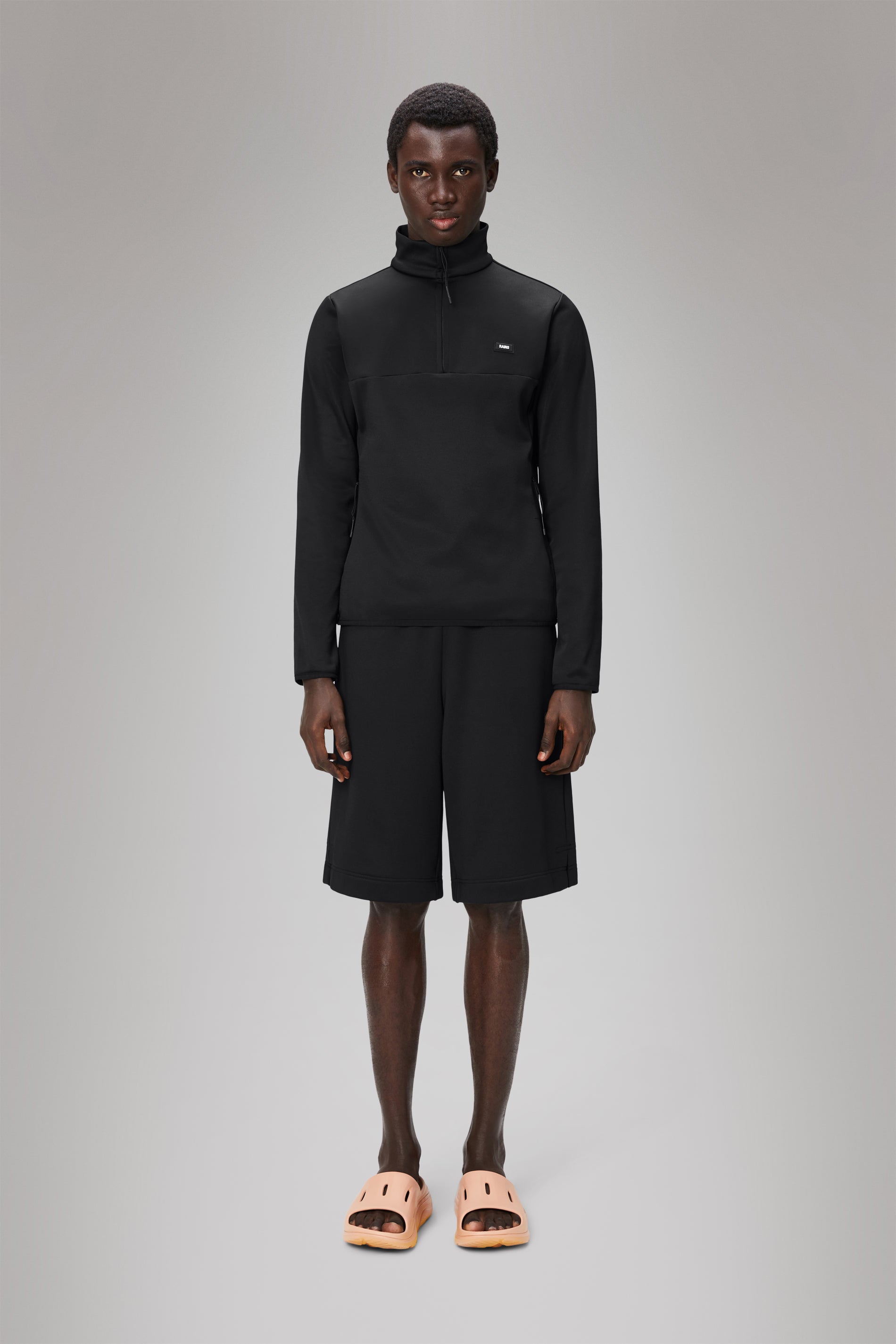 RAINS Sintra Fleece Half Zip Black Half Zip