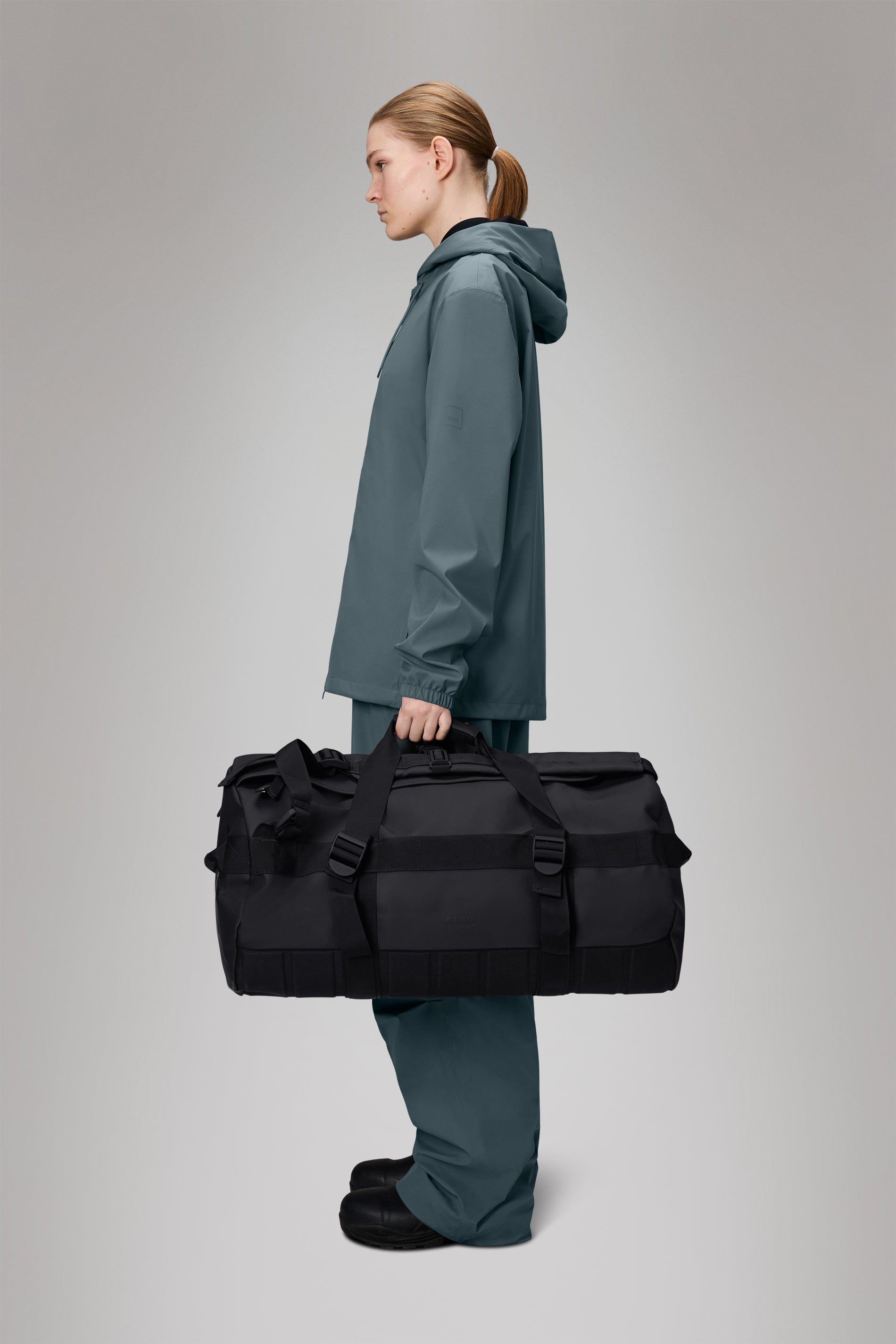 Rains Texel Duffel Bag Black 68L H34 x D34 x W59 cm Duffel