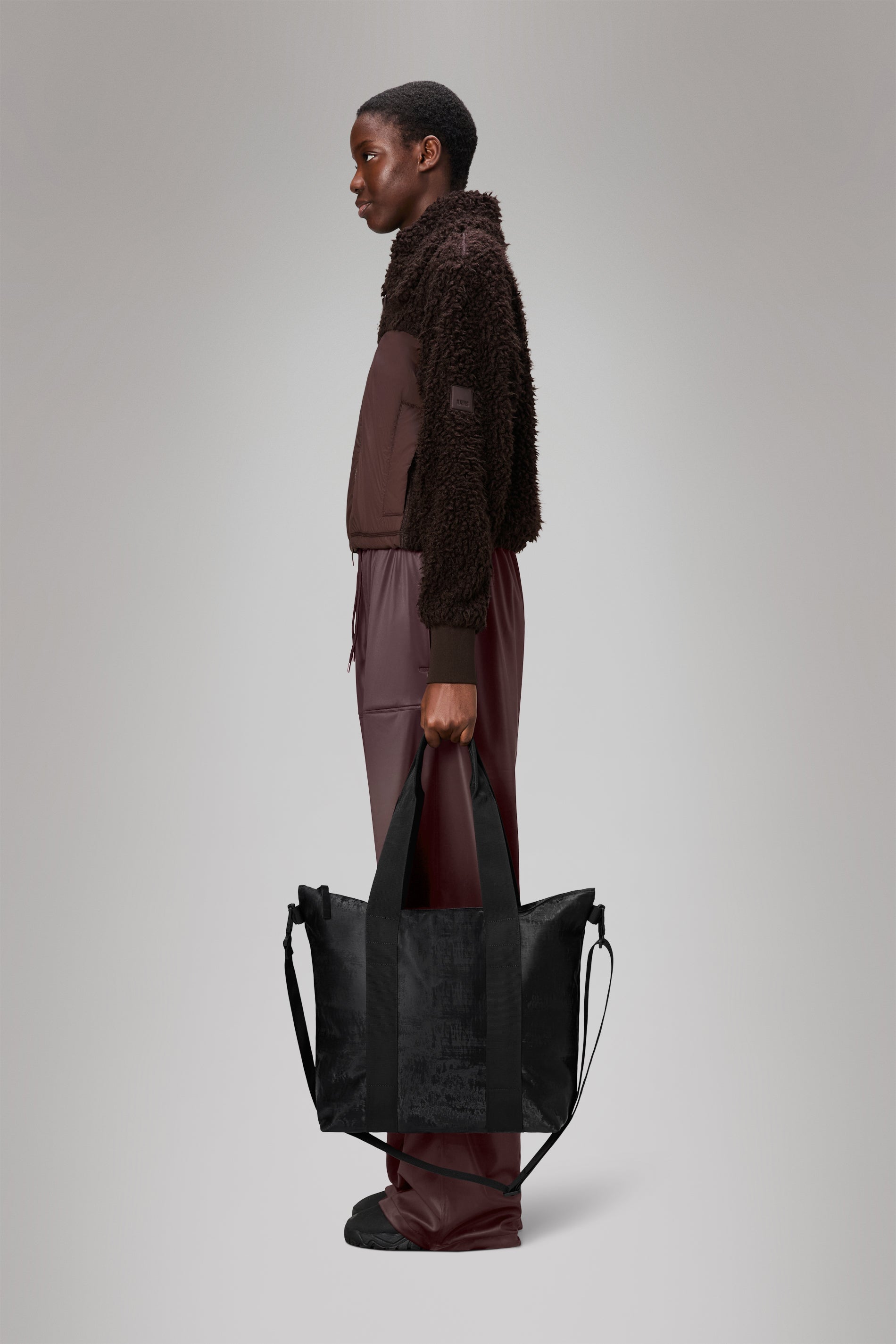 RAINS Tote Bag Mini Coal Tote