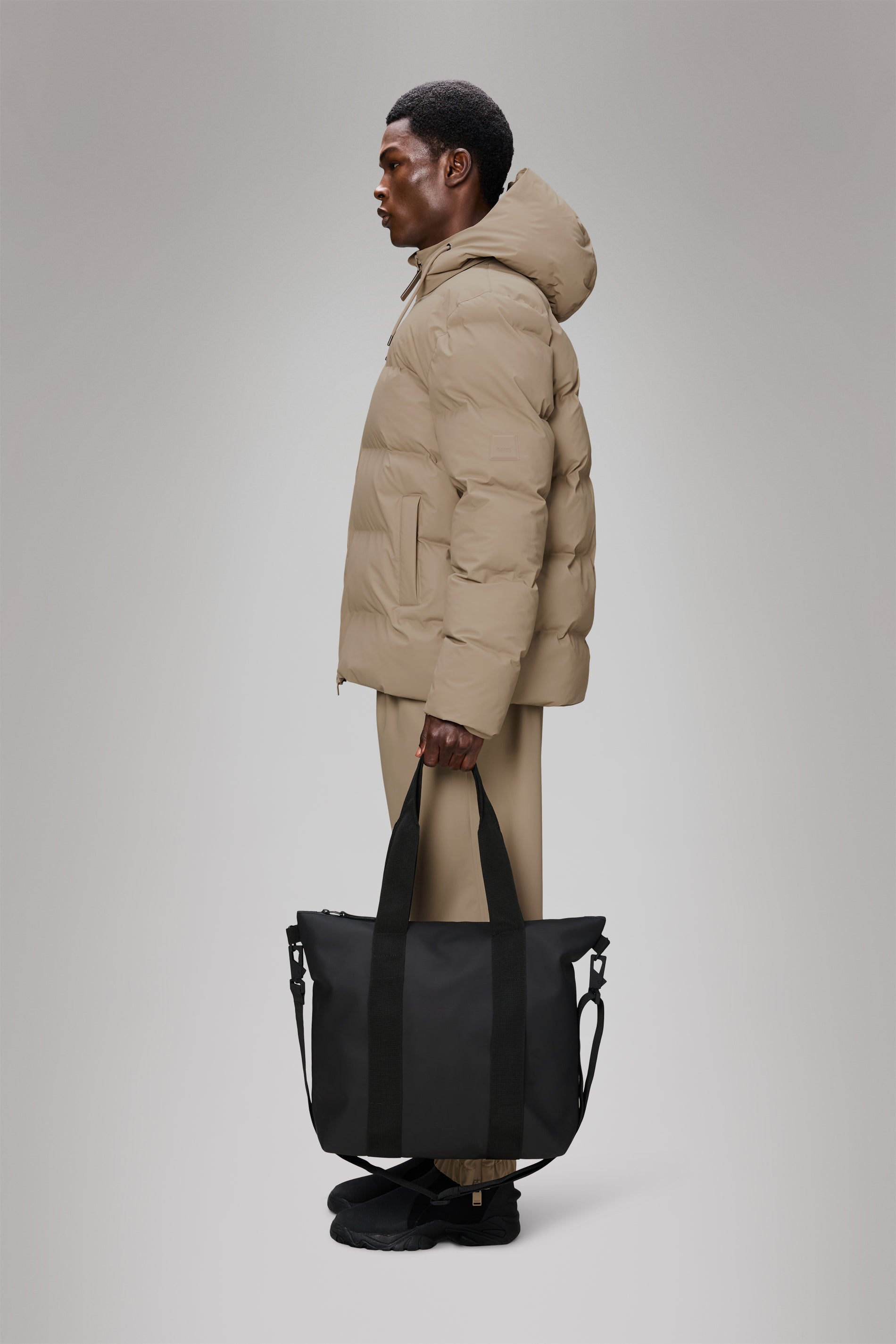 Rains Tote Bag Mini Black 18.50L H36 x D13 x W40 cm Tote