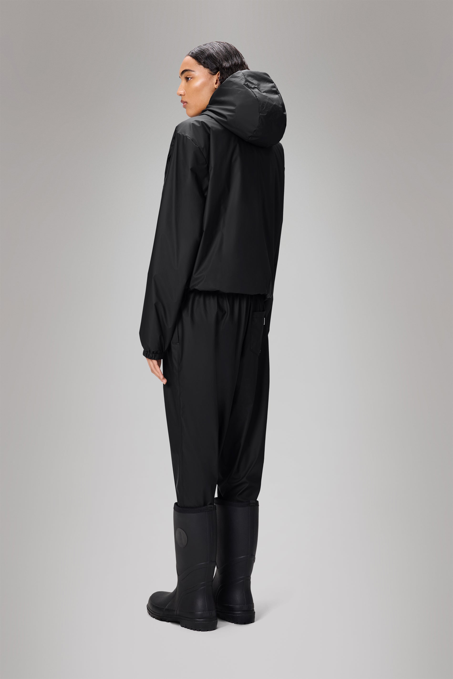 RAINS Lohja Short Insulated Jacket Black Jacket