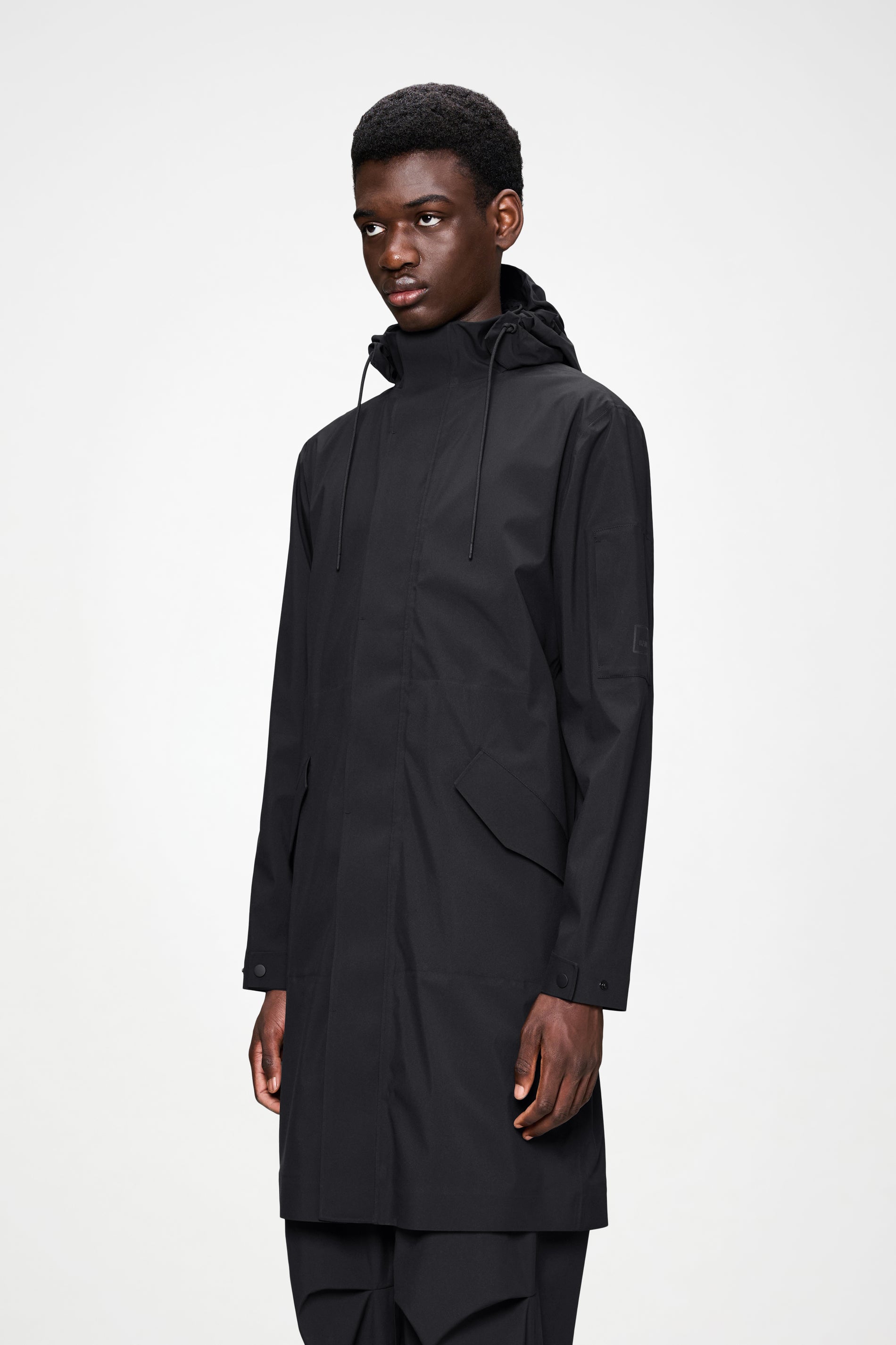 RAINS Suva Hardshell Coat Black Jacket