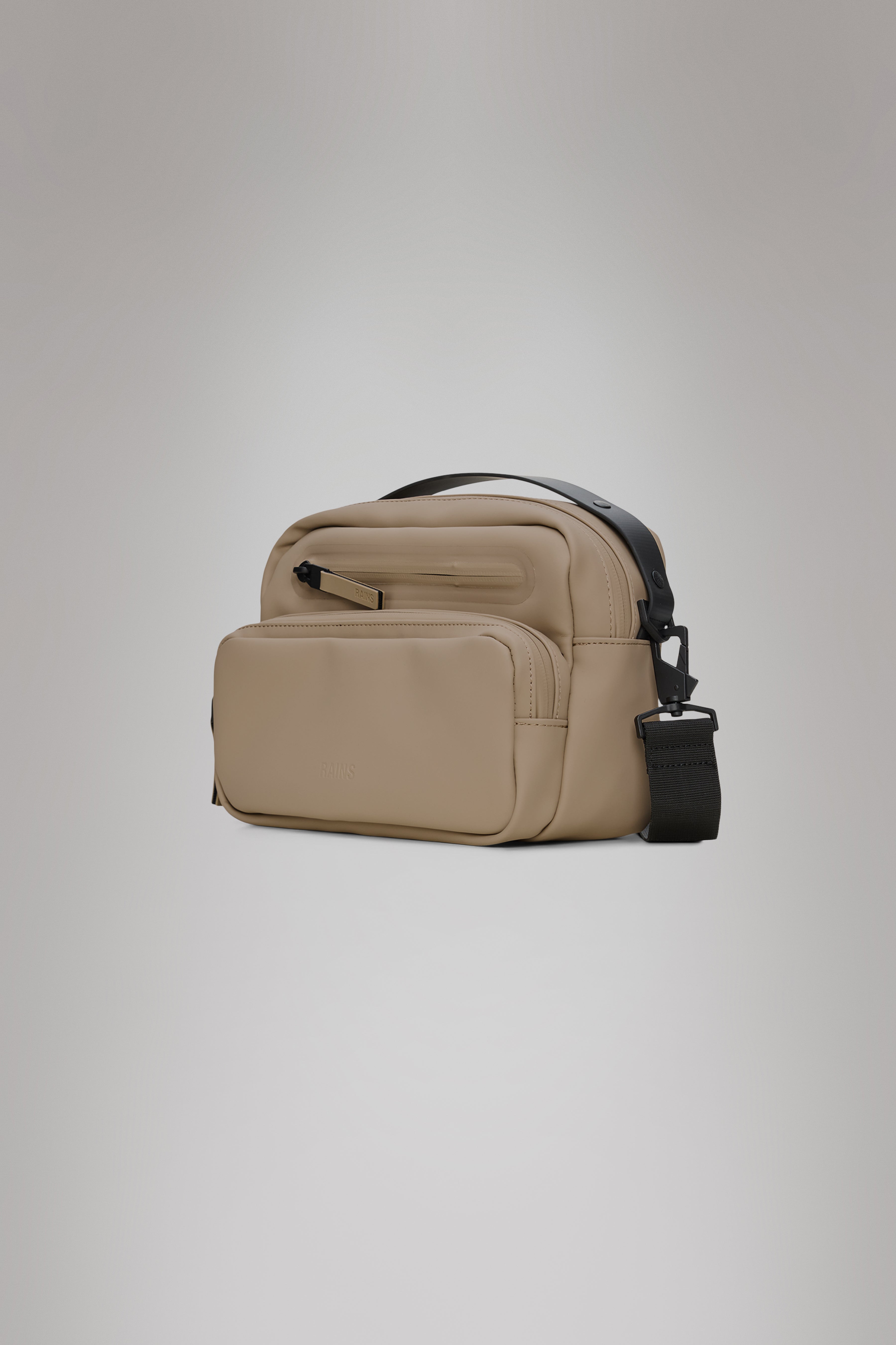 RAINS Cargo Box Bag Beige 3.60L H18 x D9 x W25 cm Crossbody