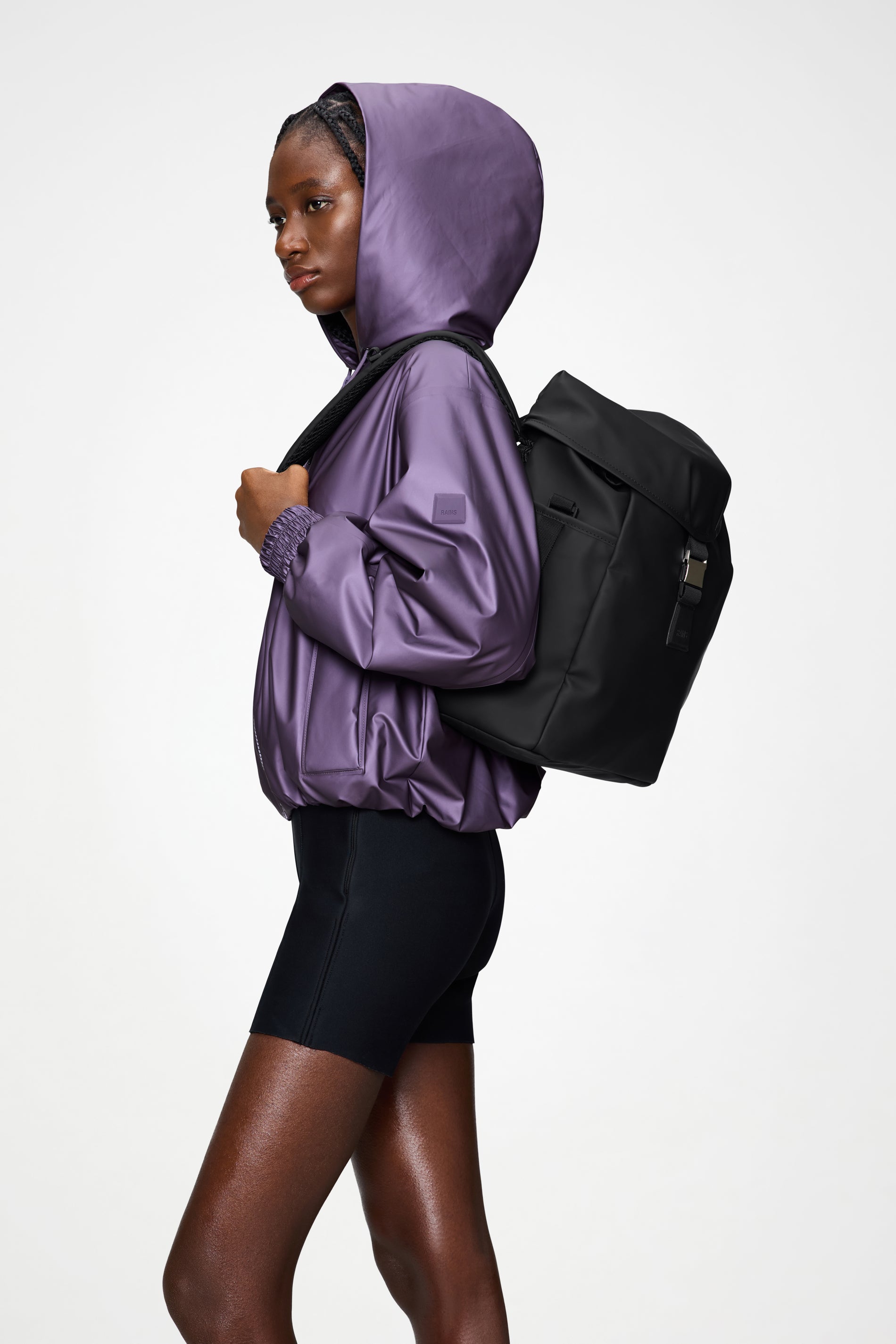 RAINS Valera Bucket Backpack Black Backpack