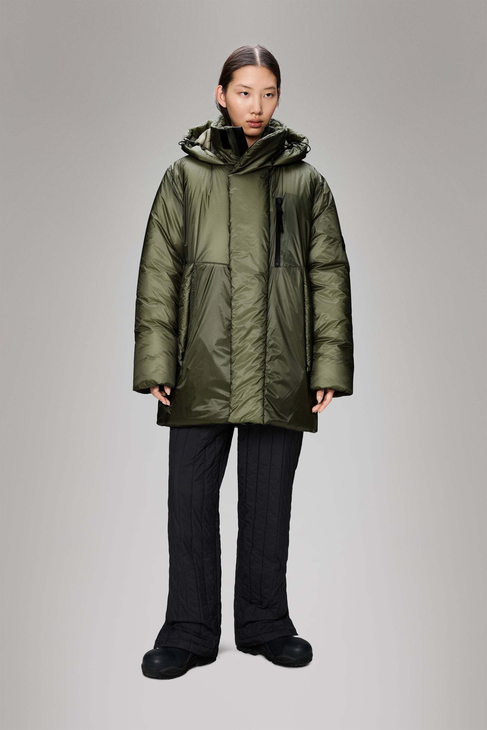 Rains Torna Insulated Long Jacket Marsh Jacket