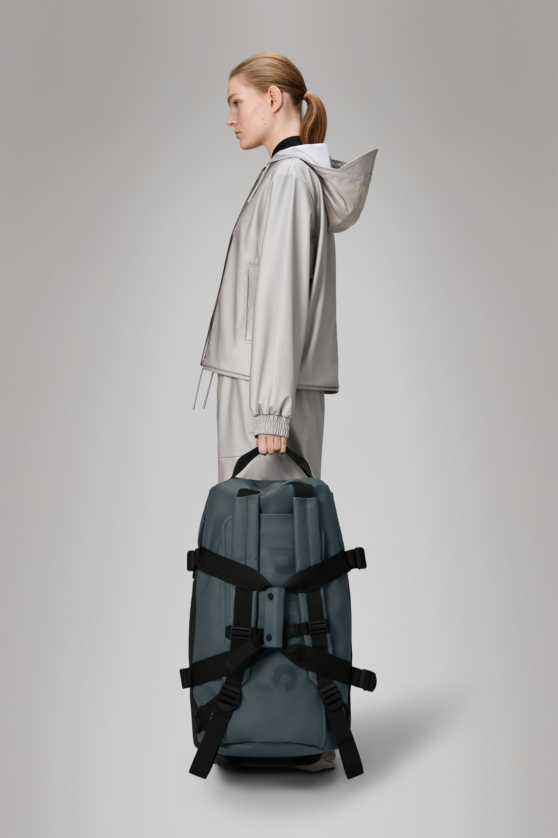 Rains Texel Duffel Bag Lagoon 68L H34 x D34 x W59 cm Duffel