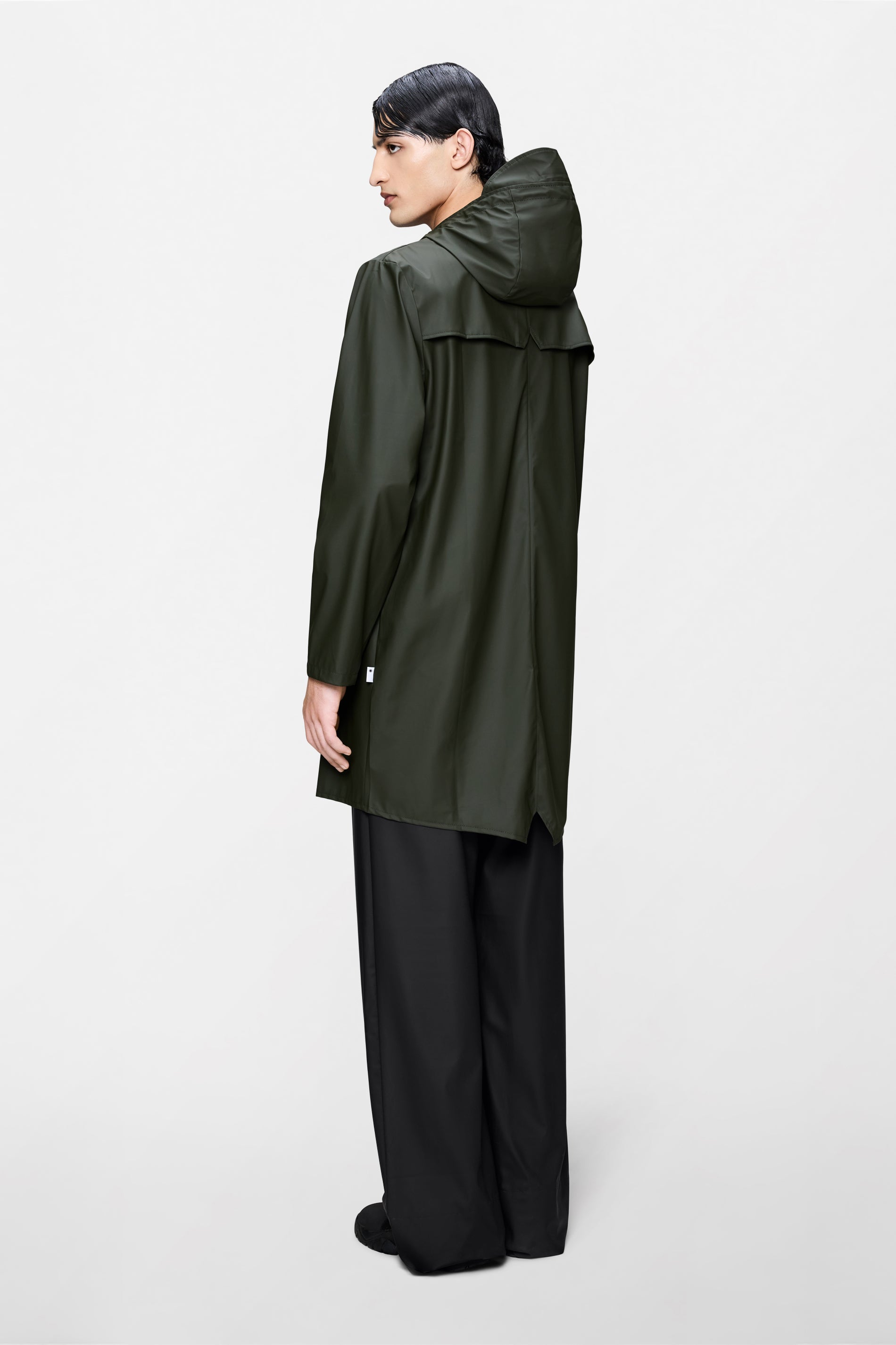 RAINS Long Jacket Green Jacket