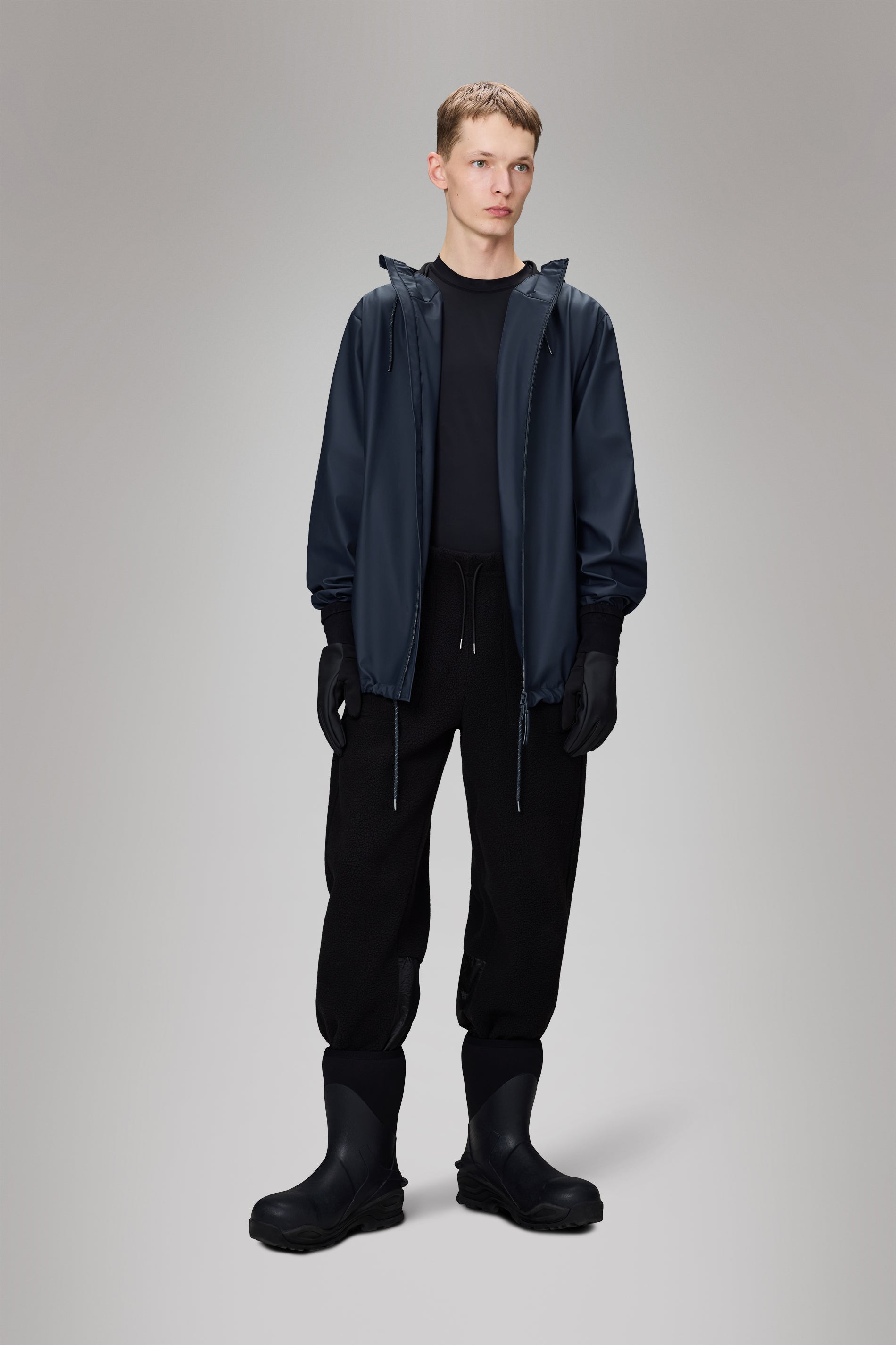 Rains Storm Breaker Navy Jacket