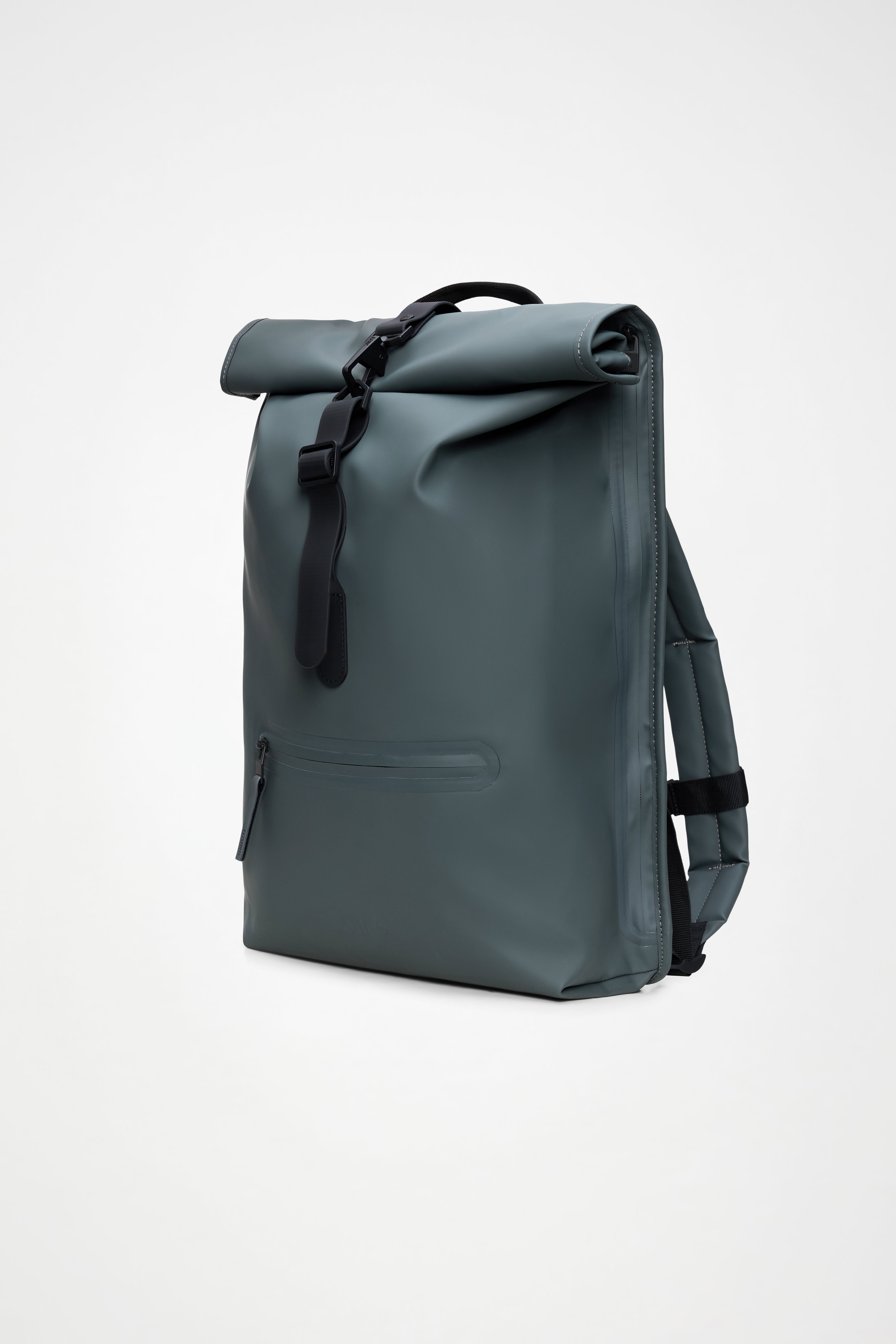 RAINS Rolltop Rucksack Dark Grey 19L H48 x D11 x W32 cm Backpack