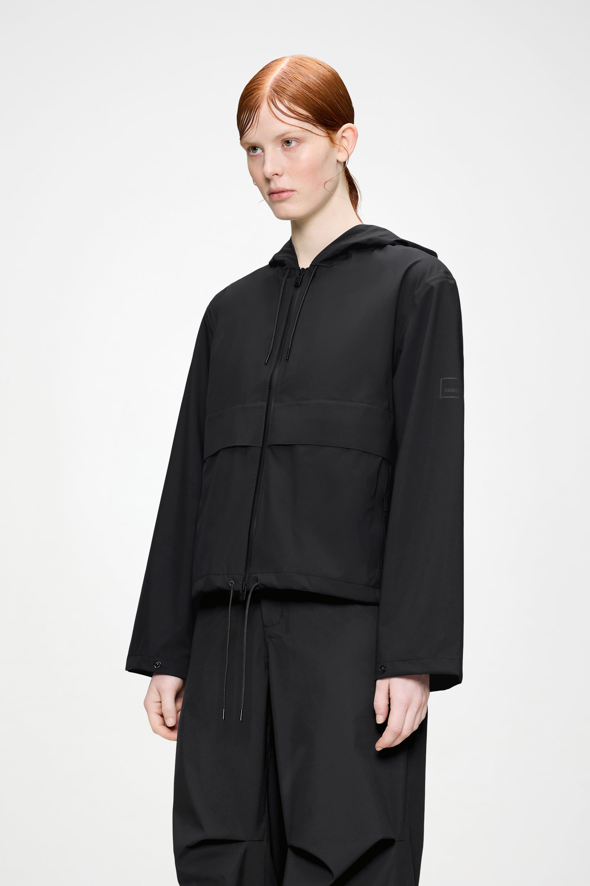 RAINS Suva Hardshell Short String W Jacket Black Jacket