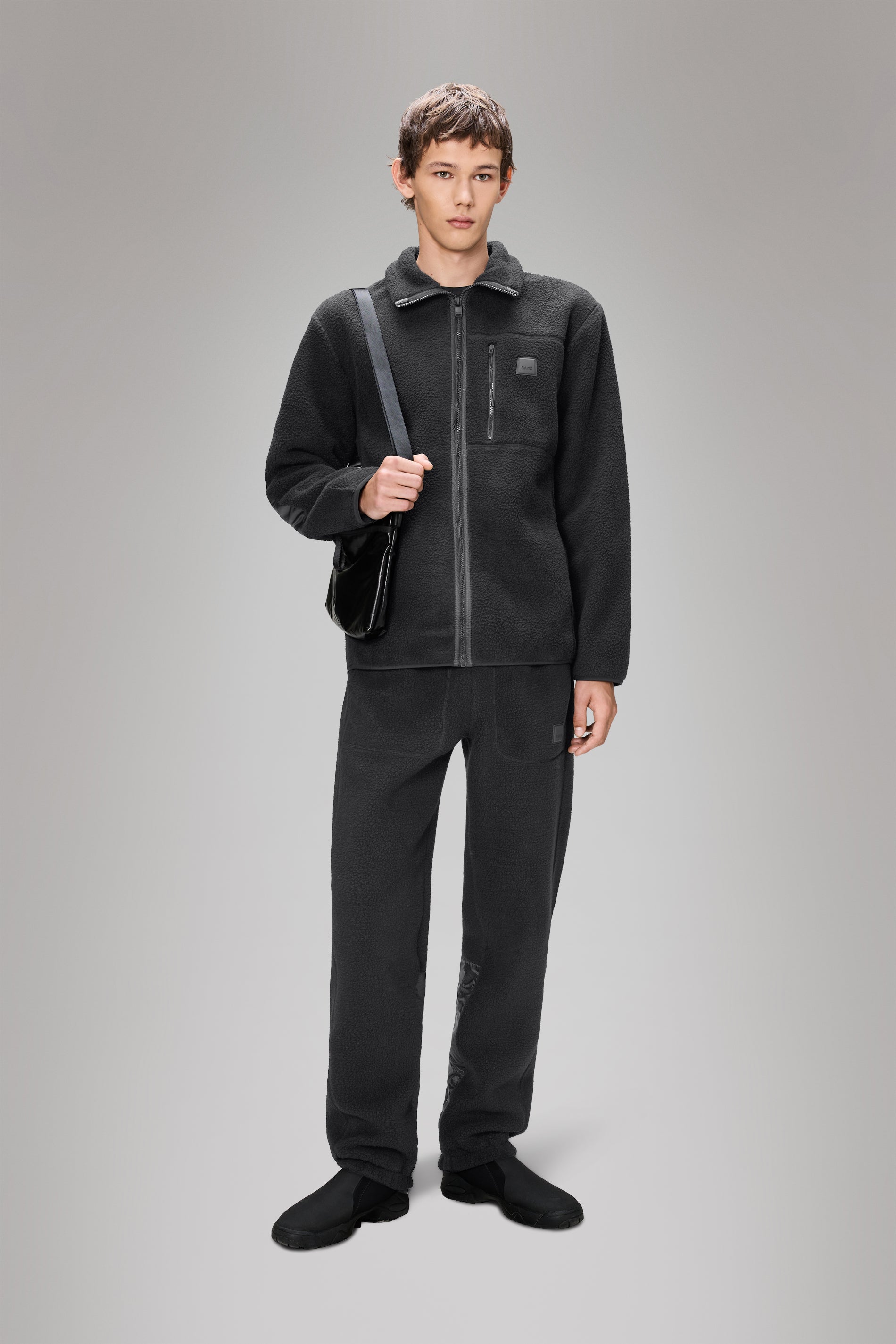 RAINS Yermo Fleece Jacket Black Jacket