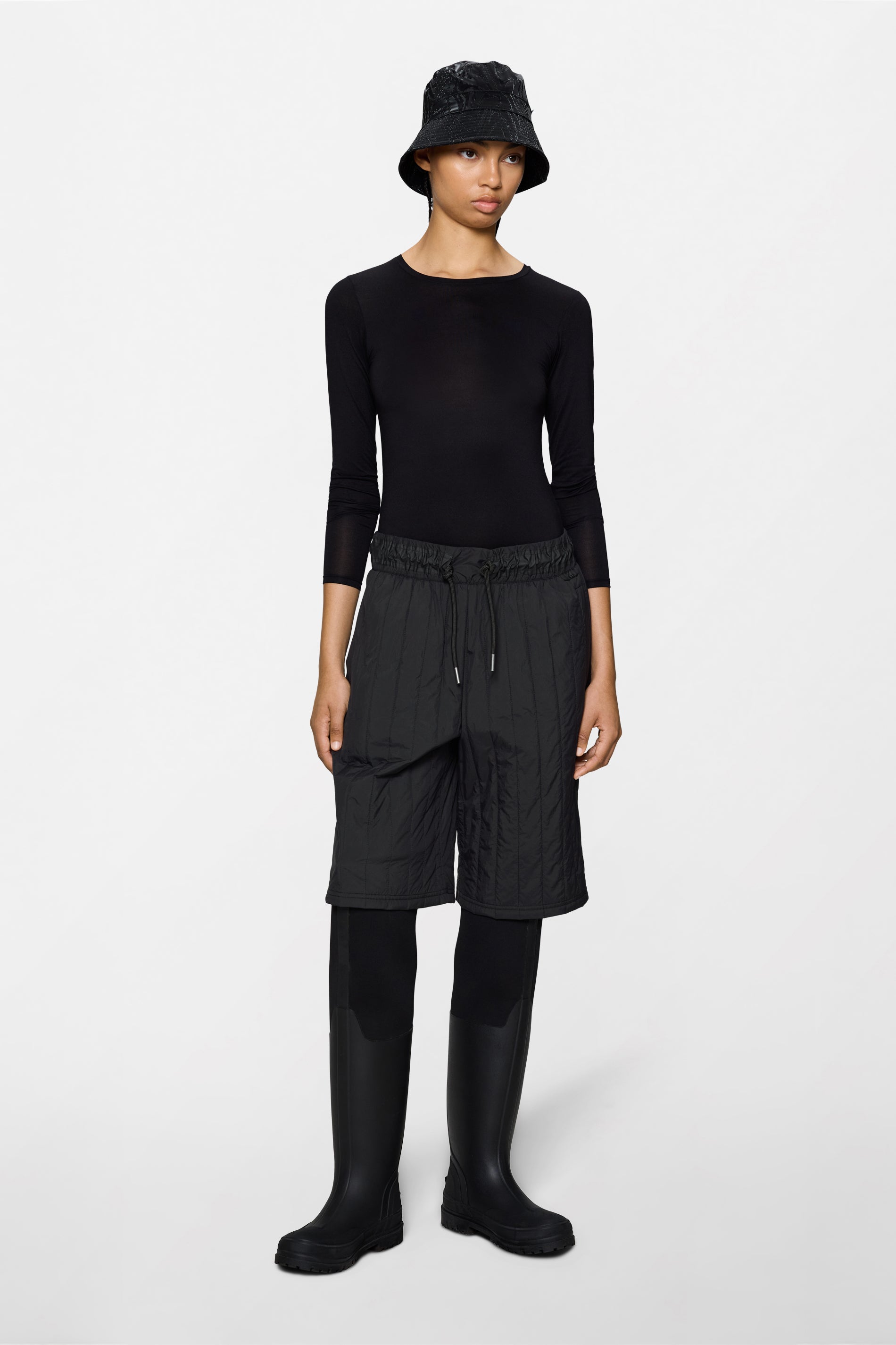 RAINS Koya Vision Shorts Black Pants