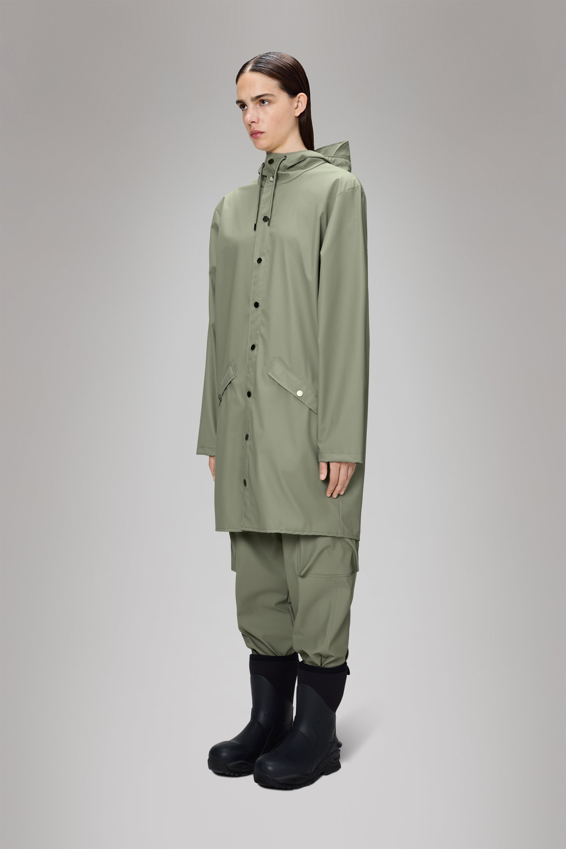 RAINS Long Jacket Drift Jacket