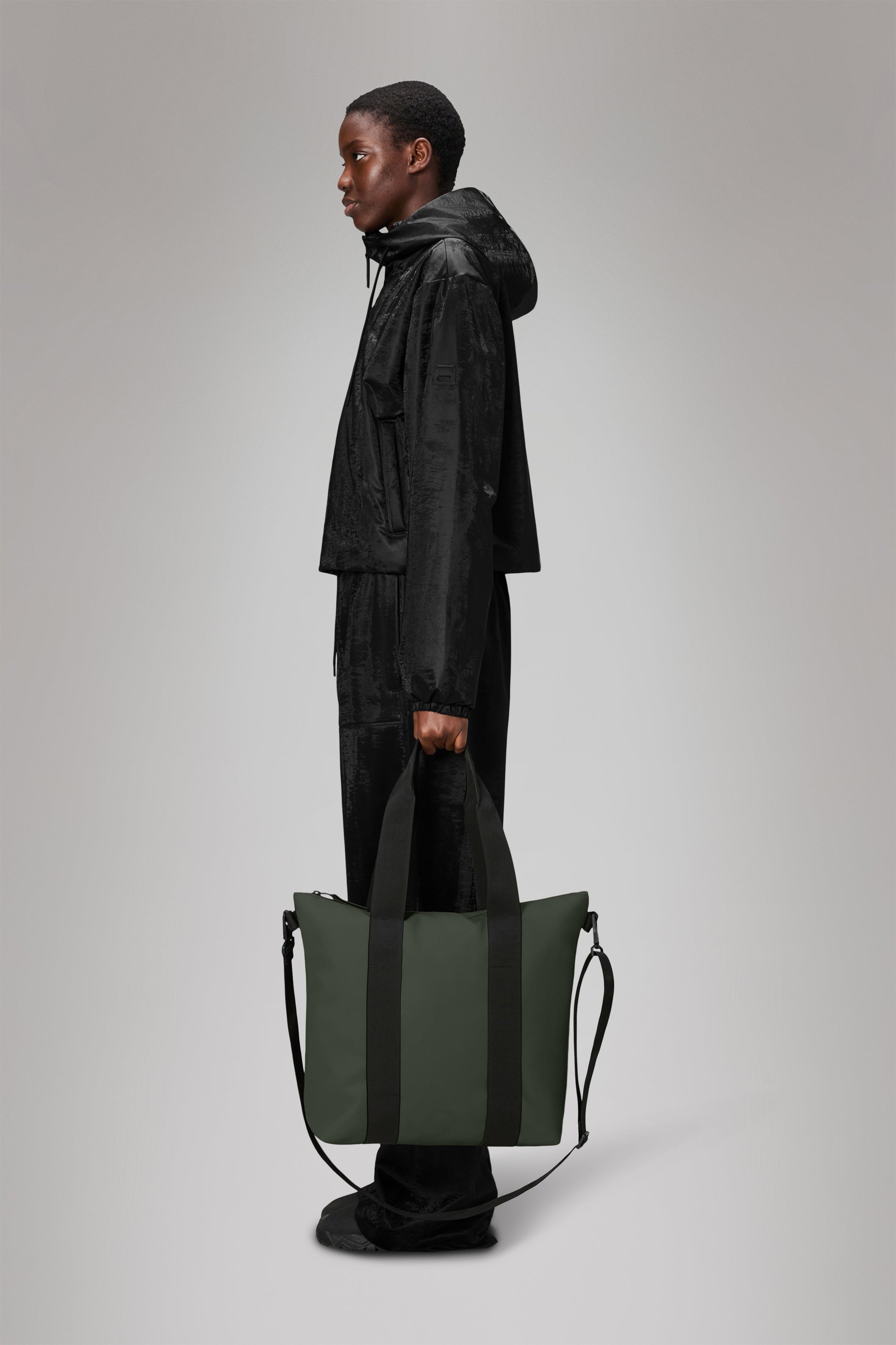 Rains Tote Bag Mini Green 18.50L H36 x D13 x W40 cm Tote