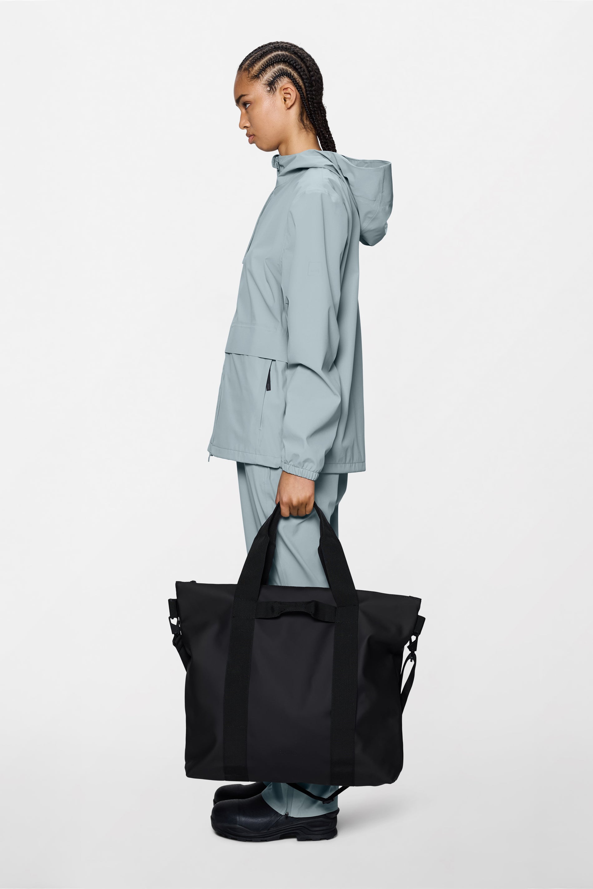 RAINS Tote Bag Black 23L H44 x D11 x W55 cm Tote