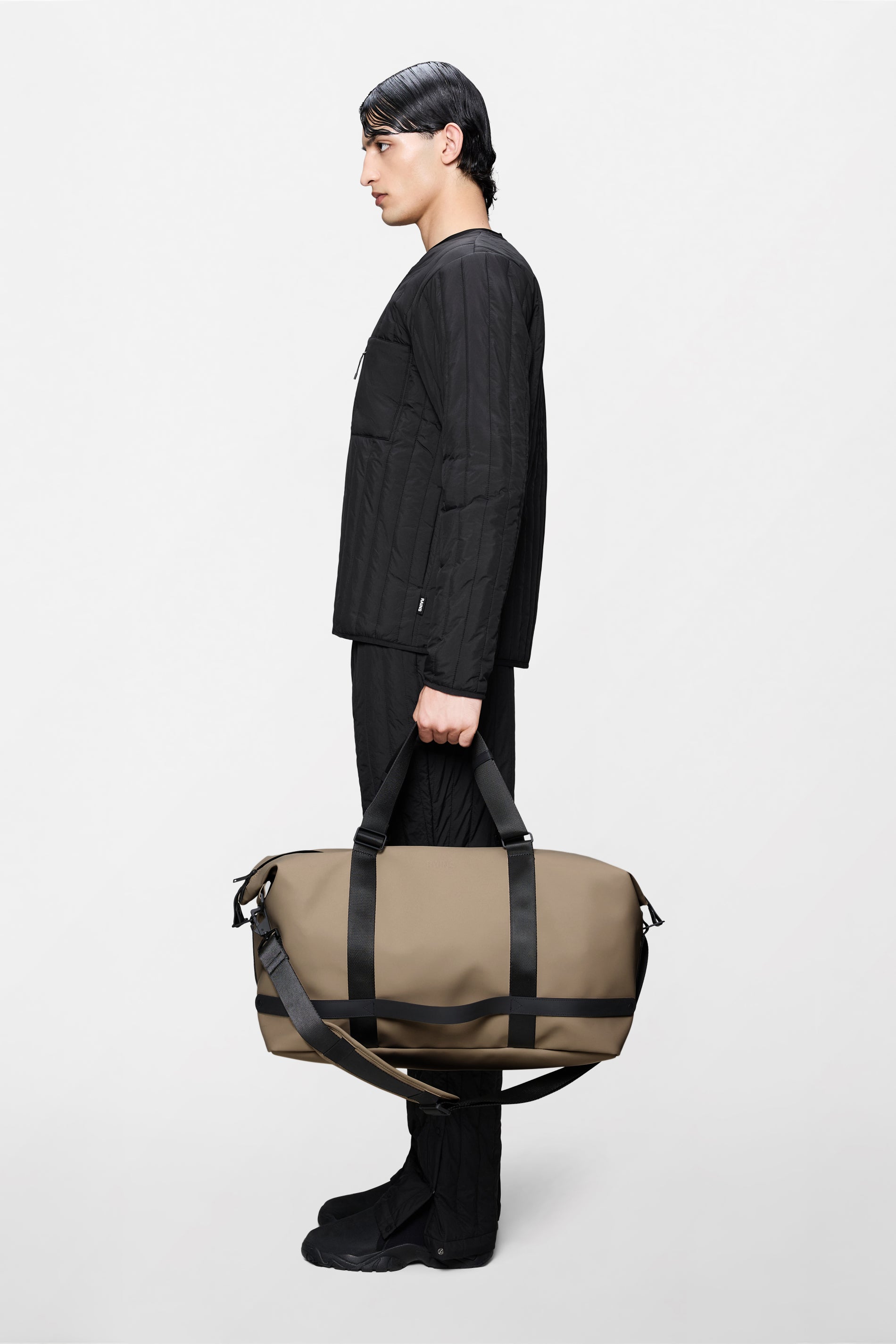 RAINS OTG Weekend Bag Beige Weekender