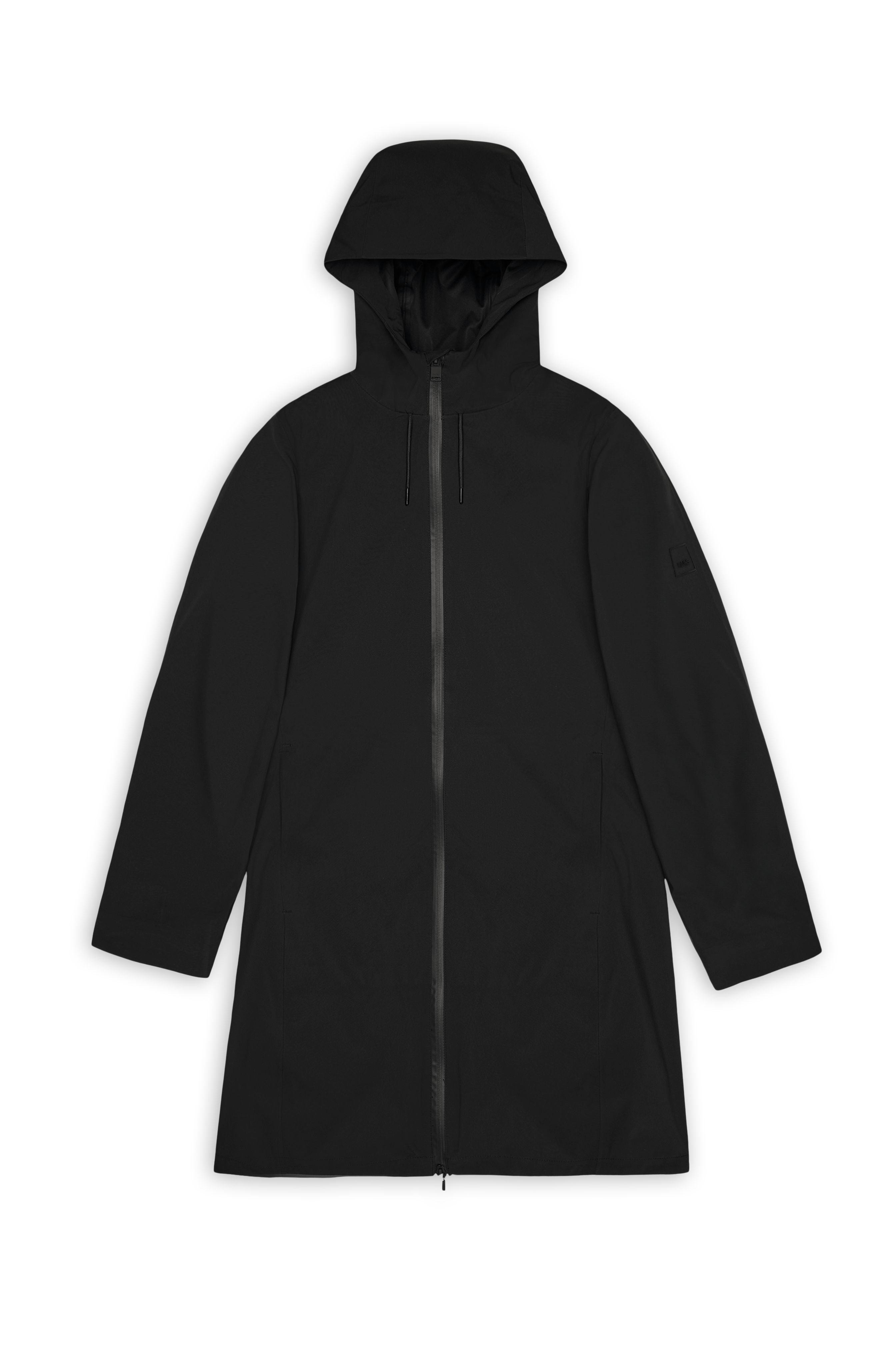 RAINS Suva Hardshell Long W Jacket Black Jacket