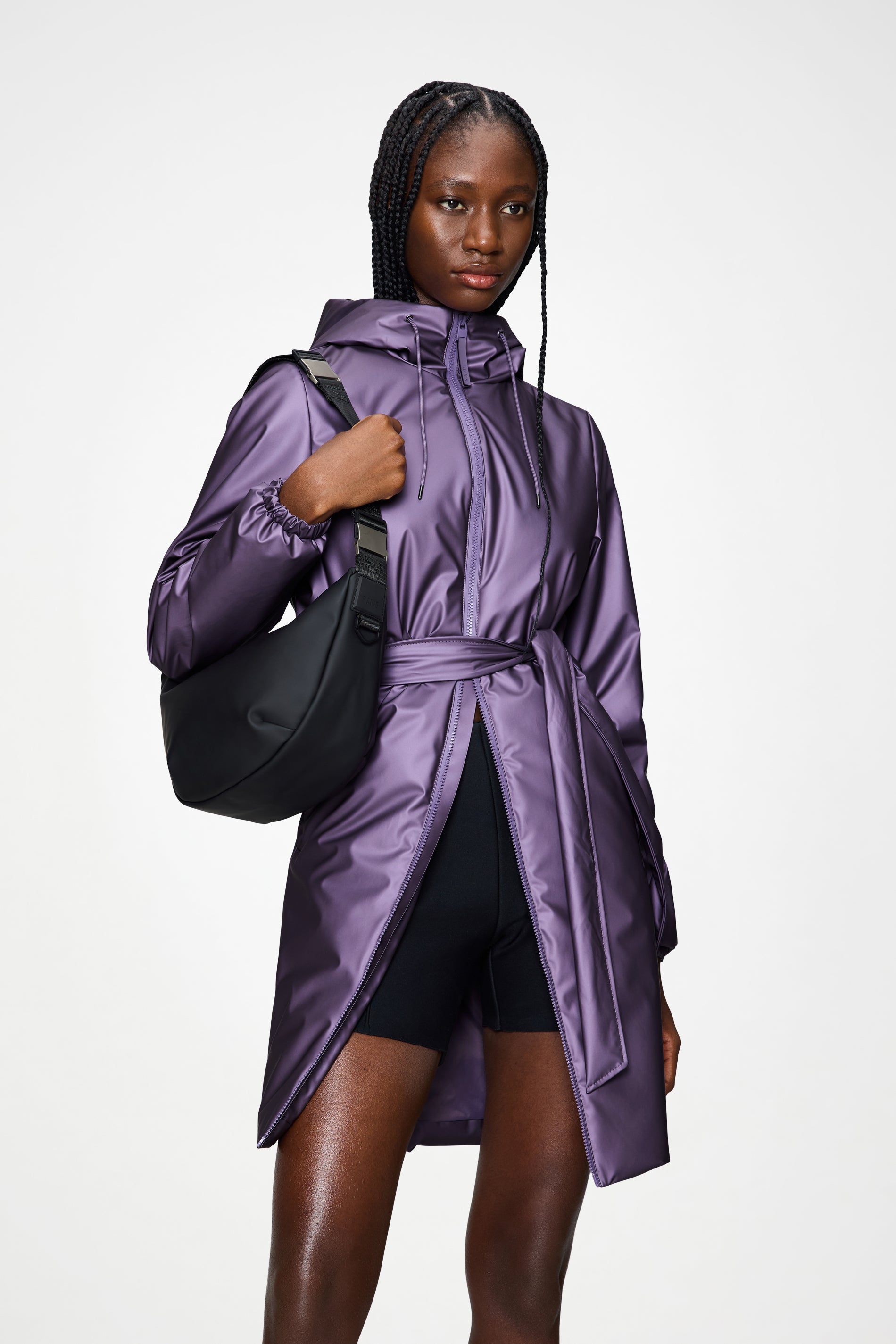 RAINS Valera Shoulder Bag Black Crossbody