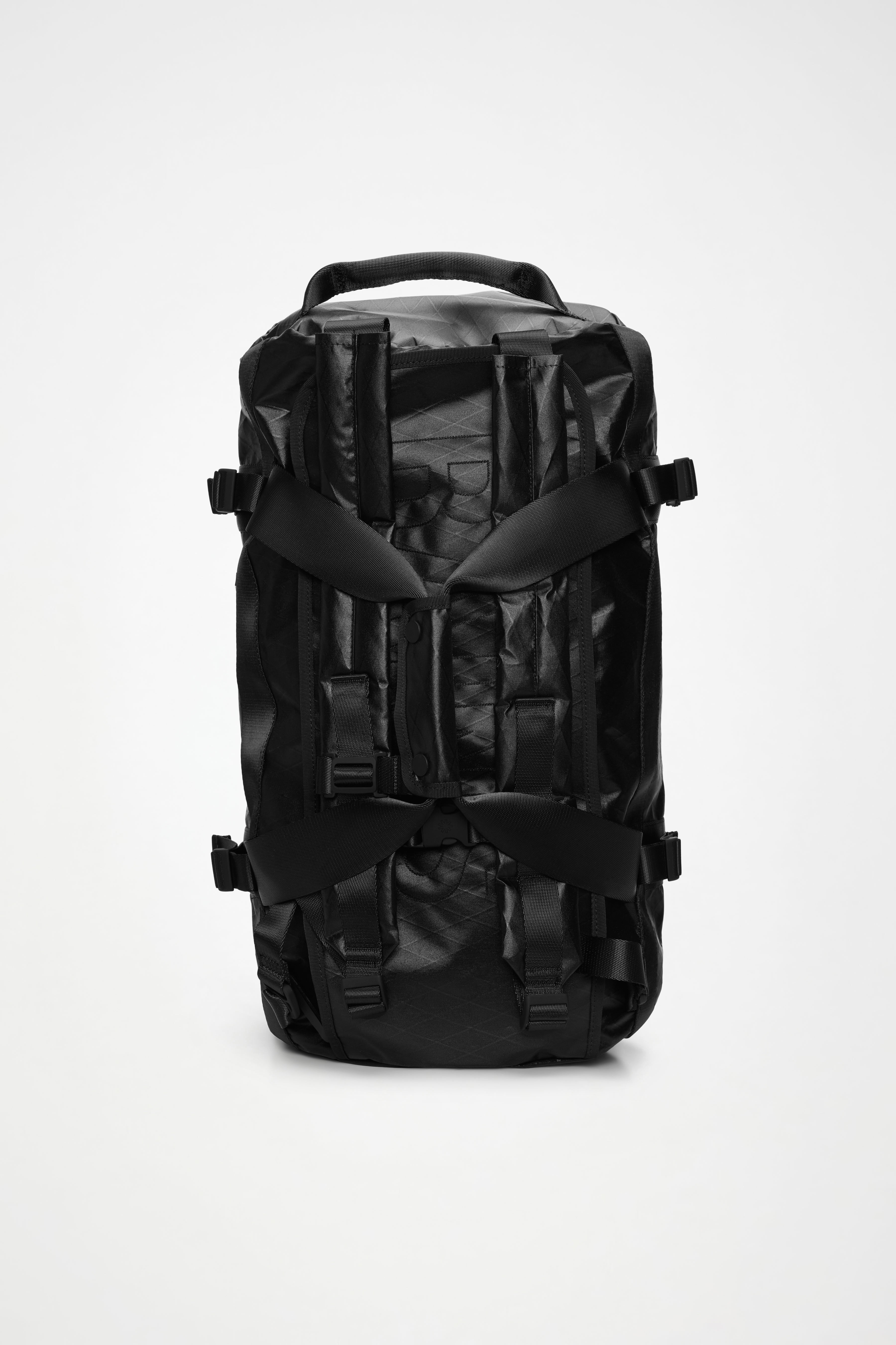 RAINS TexXel Duffel Bag Small Jet Black 42.50L H28 x D28 x W55 cm Duffel