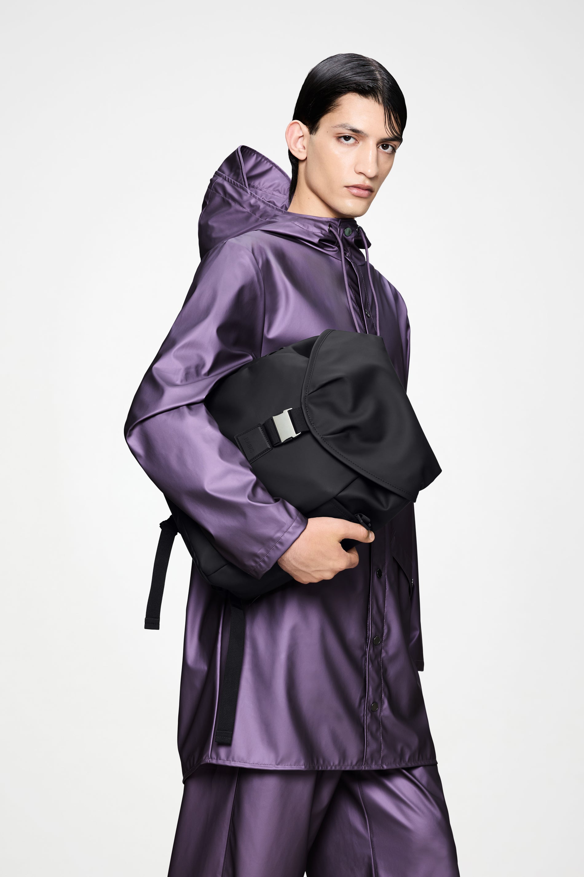 RAINS Valera Bucket Backpack Black Backpack