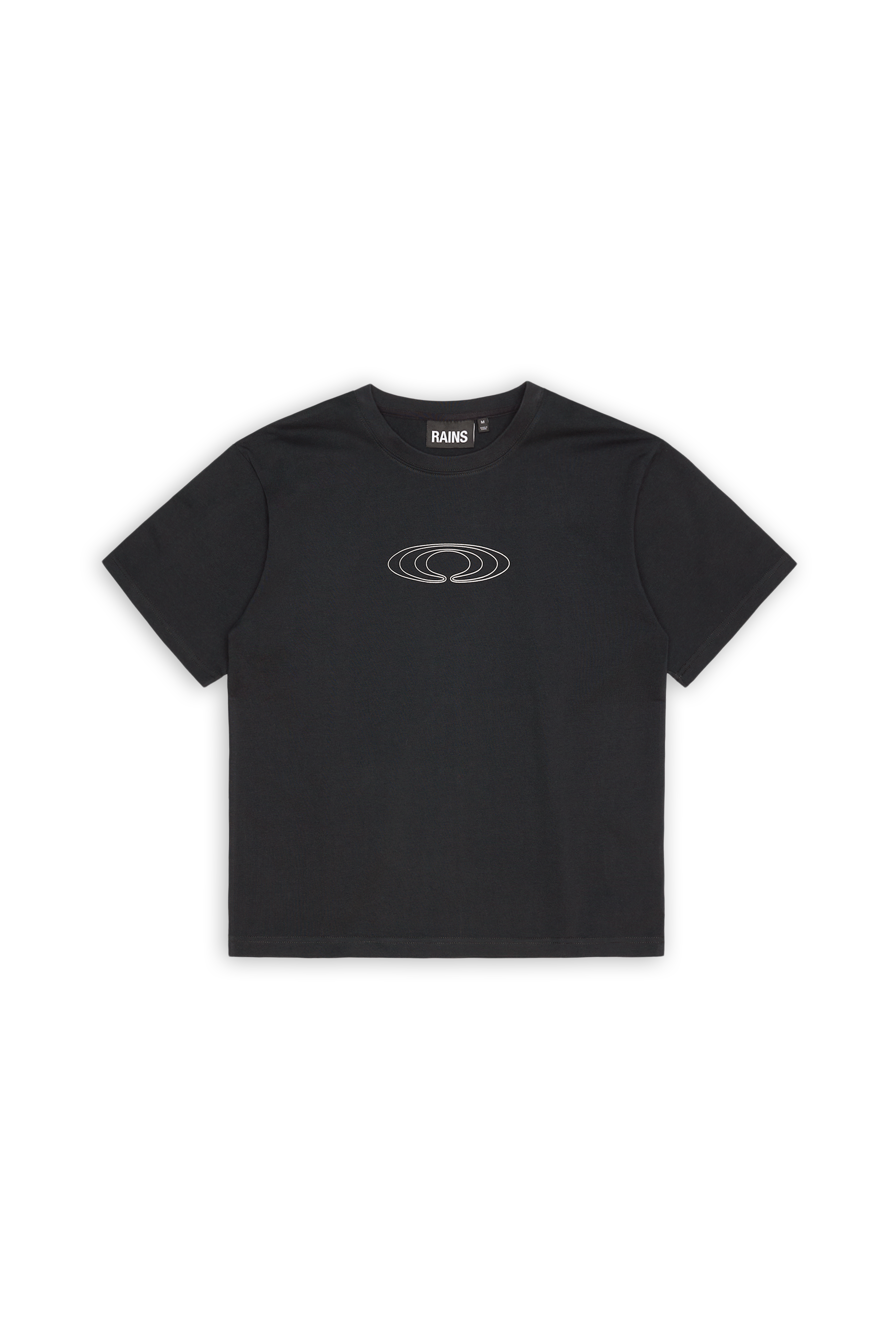 RAINS Classic T-shirt Splash Black Short Sleeve