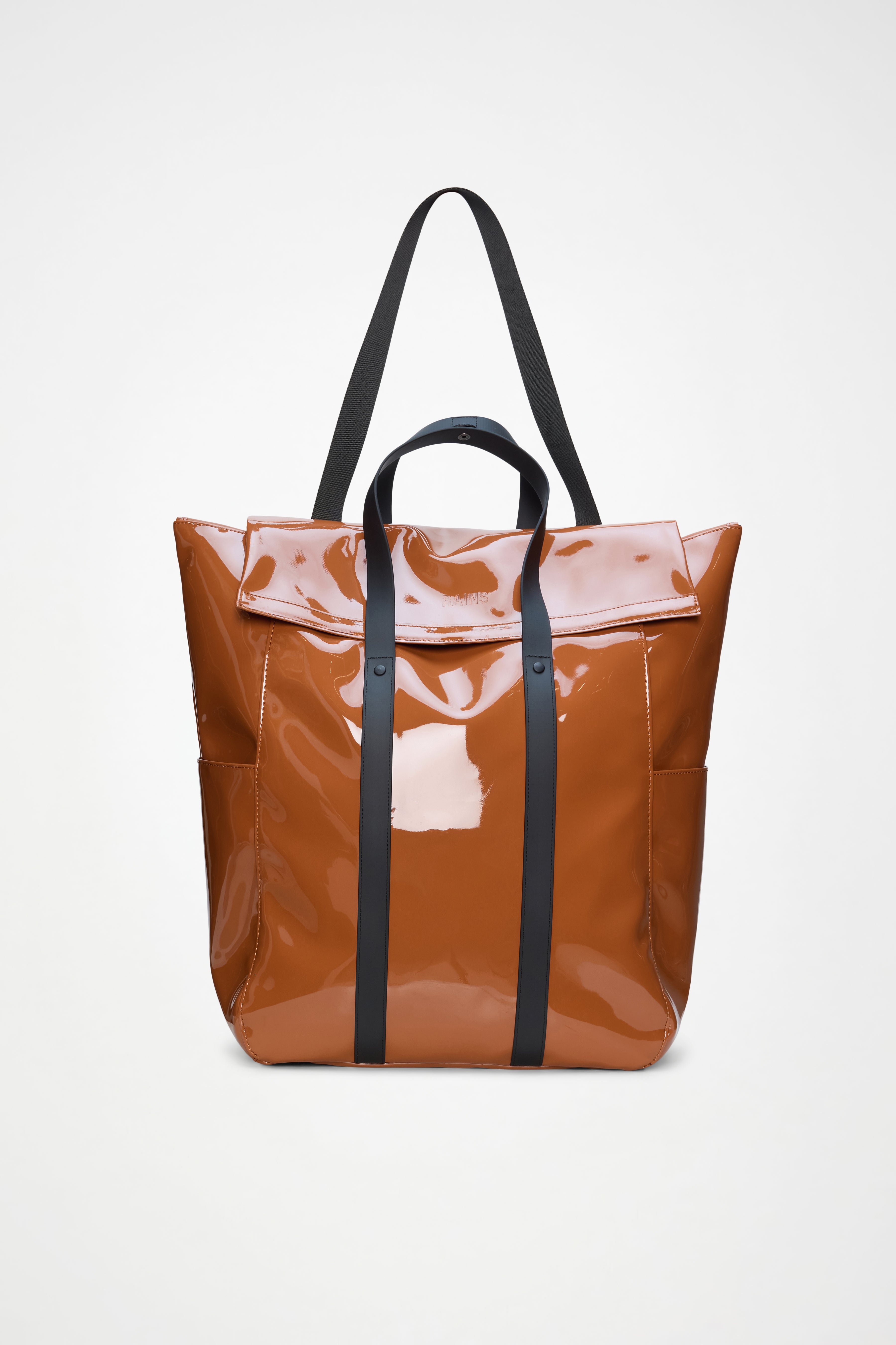 RAINS 2 Way Tote Bag Large Ochre Tote