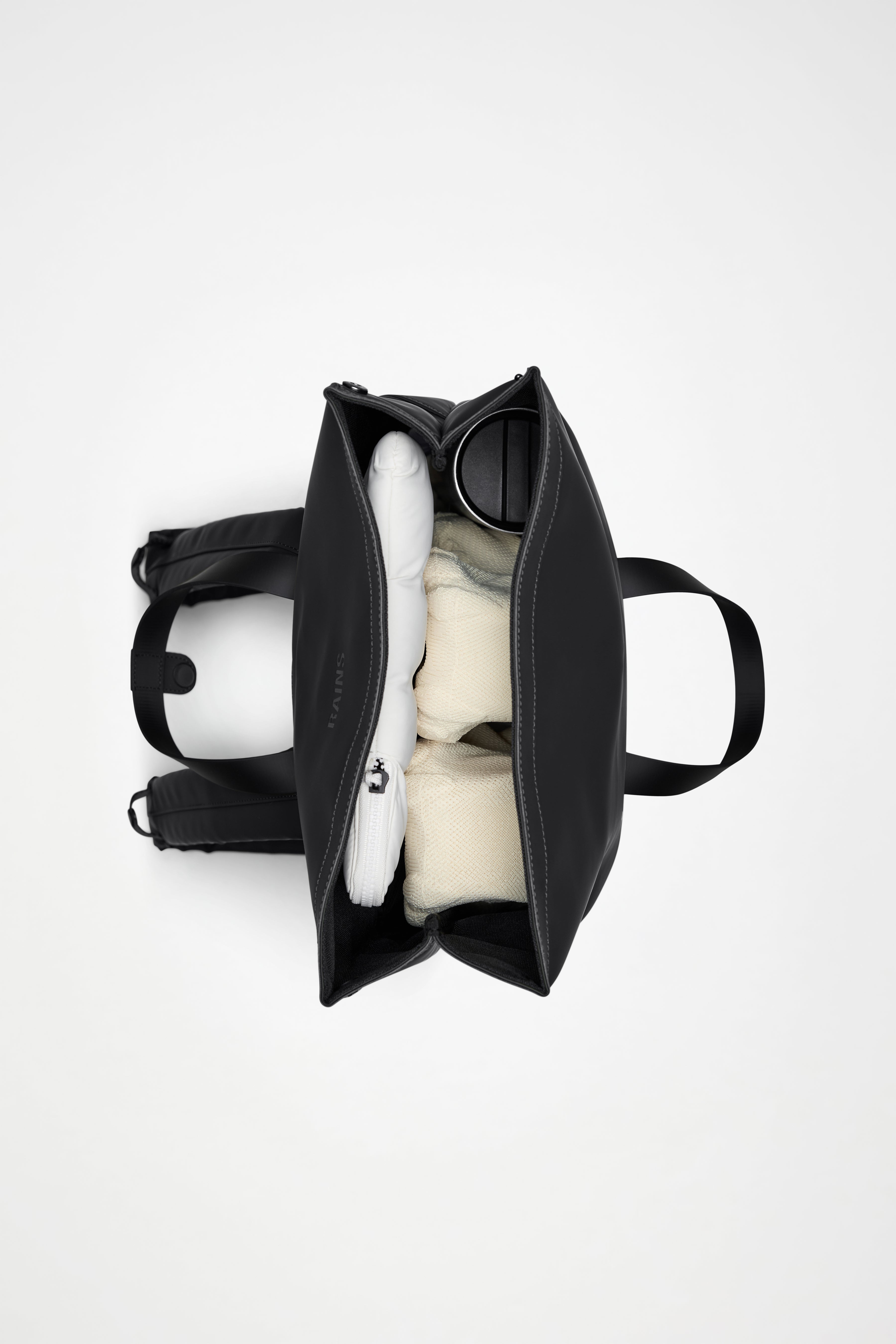 RAINS 2 Way Tote Backpack Beige Backpack