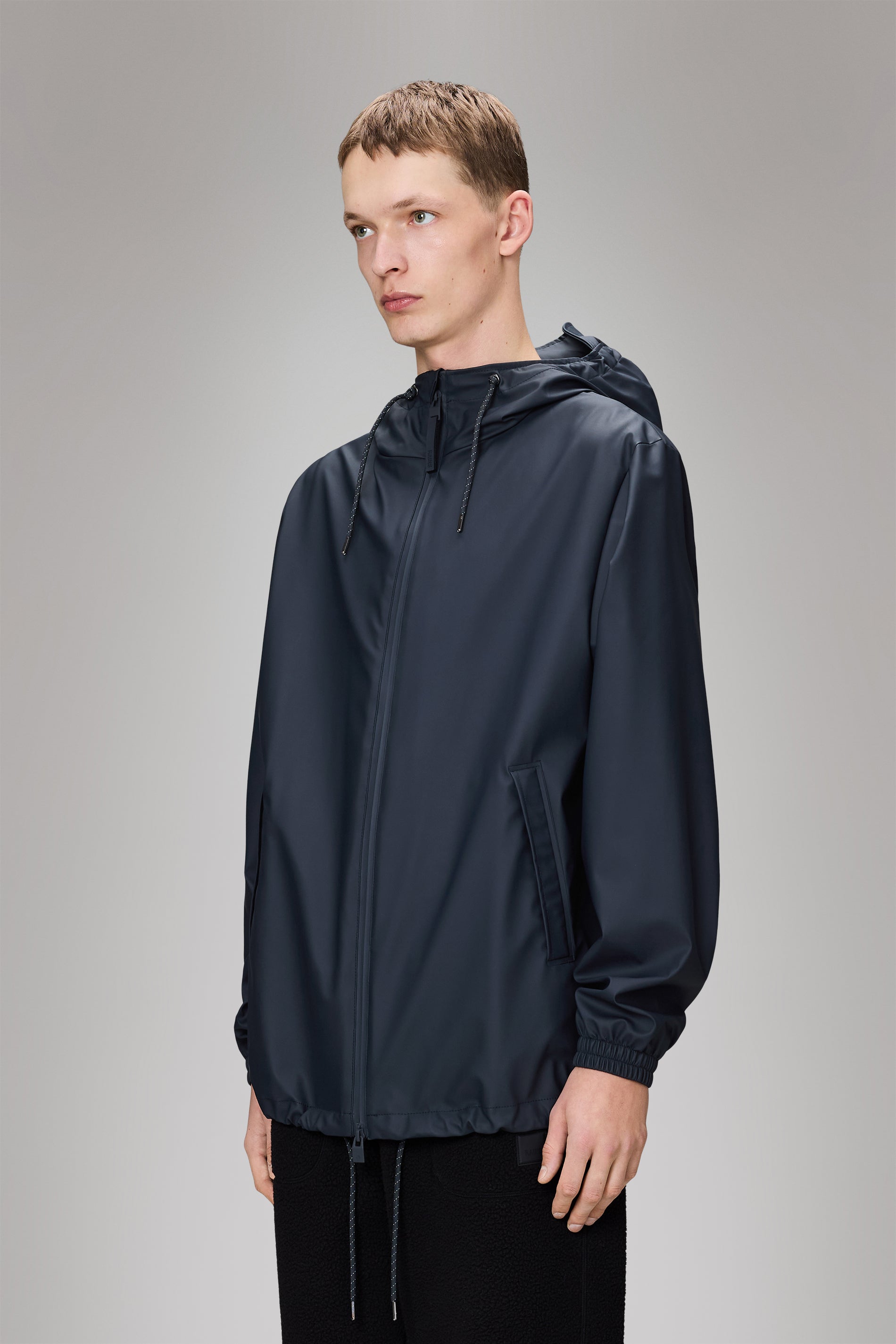 Rains Storm Breaker Navy Jacket