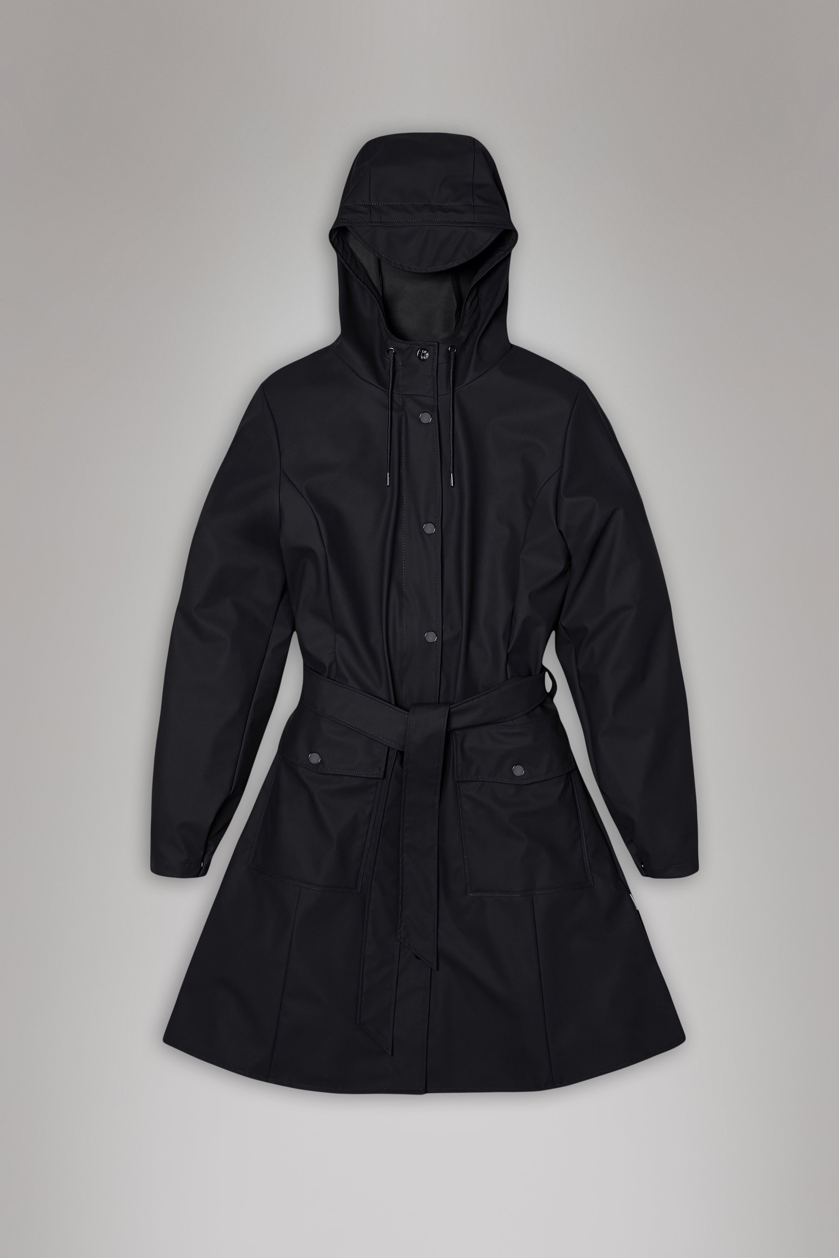 RAINS Curve Long Jacket
Black Jacket
