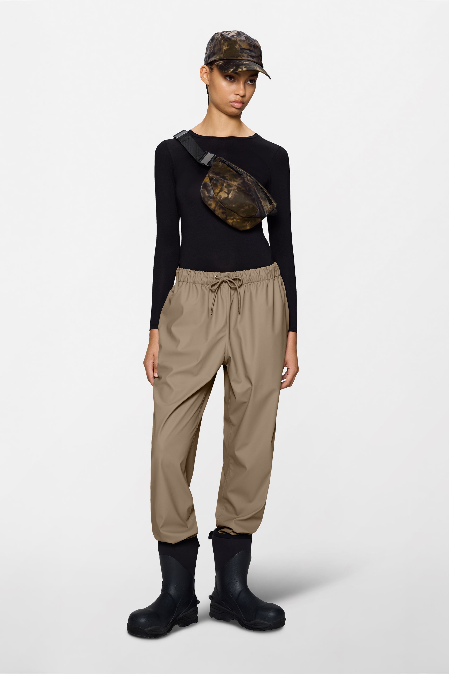 RAINS Rain Pants Regular Beige Pants