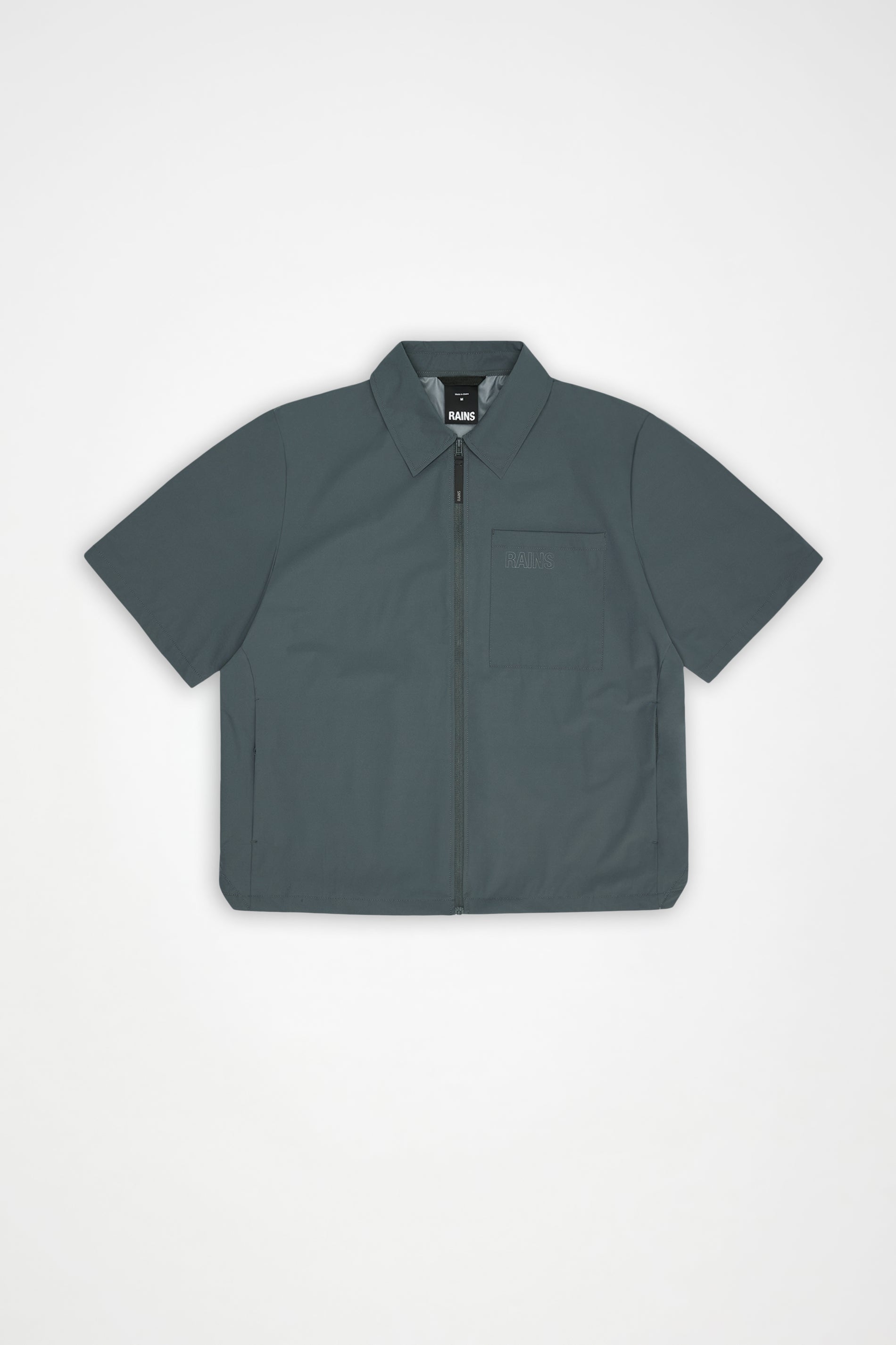 RAINS Mito Short Sleeve Shirt Dark Grey Short Sleeve