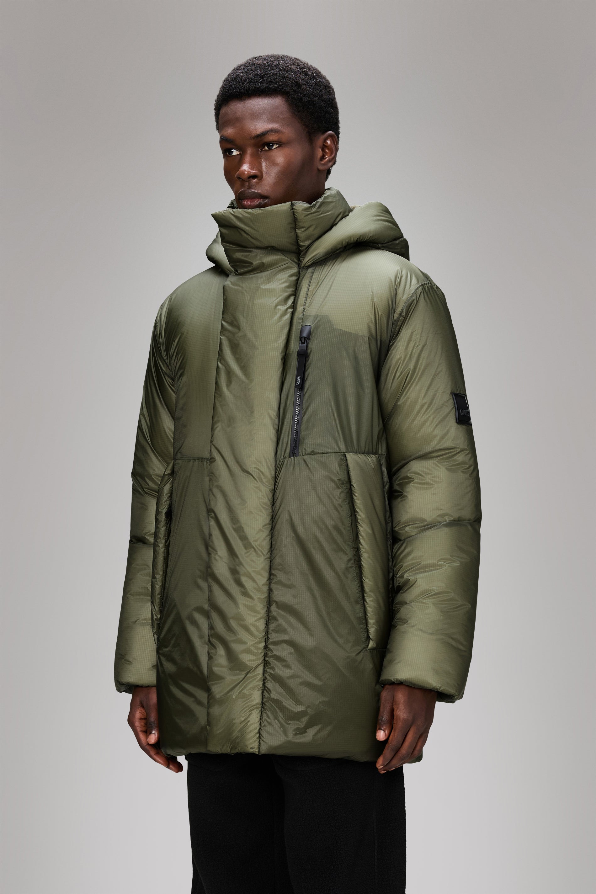 RAINS Torna Insulated Long Jacket Marsh Jacket