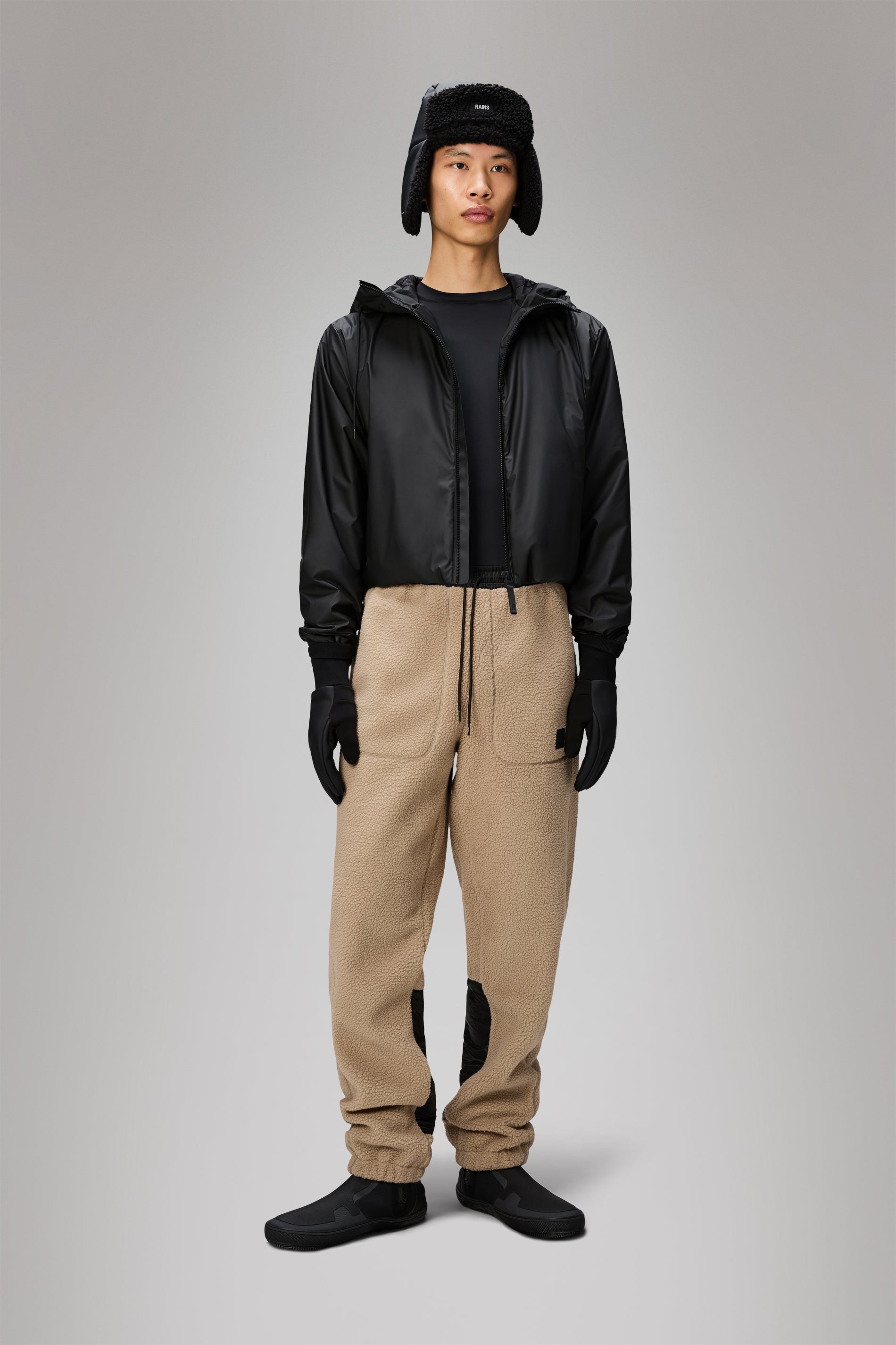 RAINS Lohja Short Insulated Jacket Black Jacket