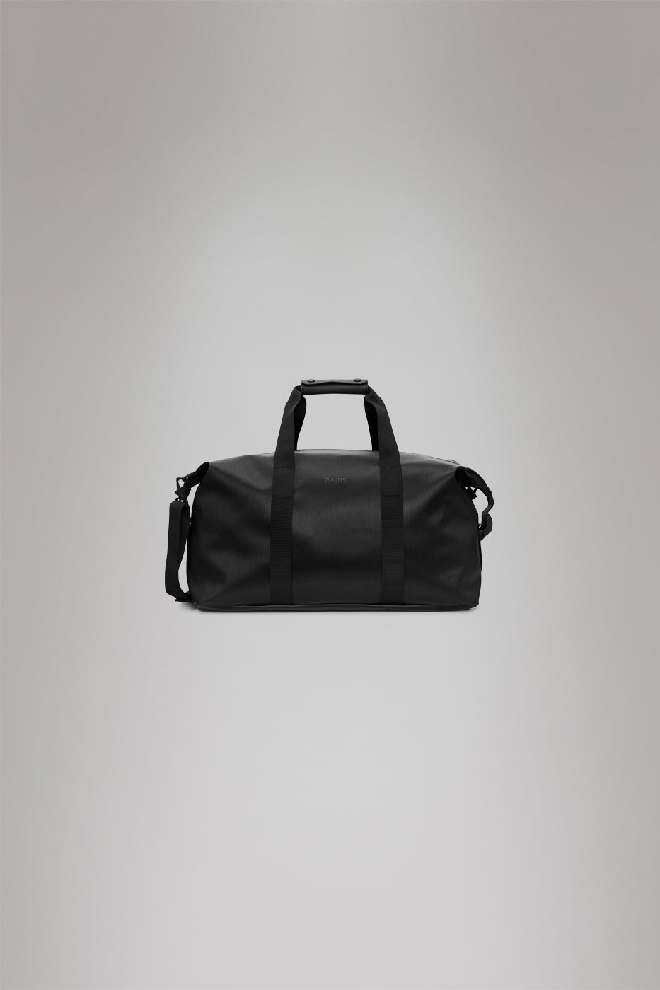 RAINS Hilo Weekend Bag Black Grain 36L H39 x D26 x W52 cm Weekender