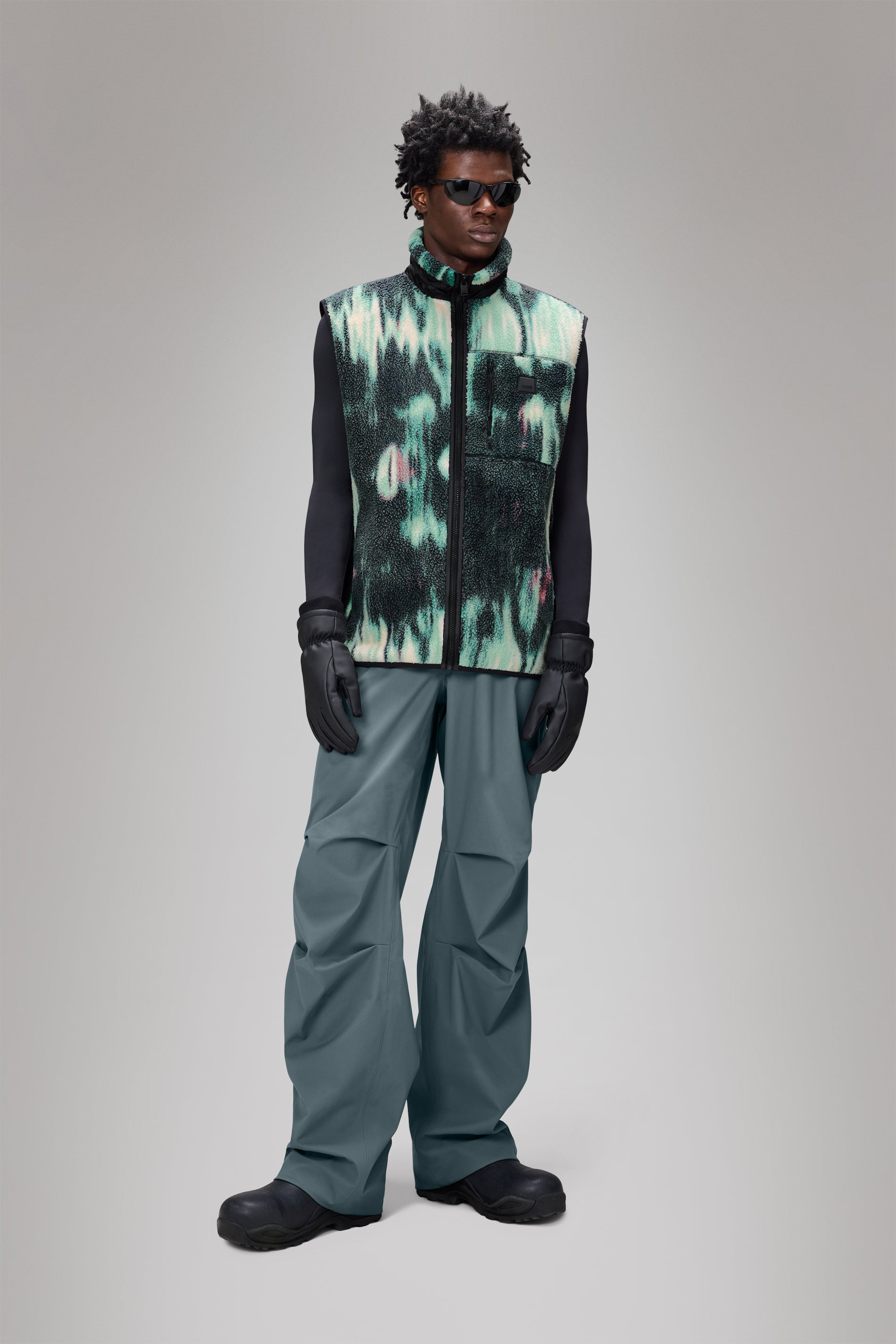 RAINS Yermo Fleece Vest Blur Vest