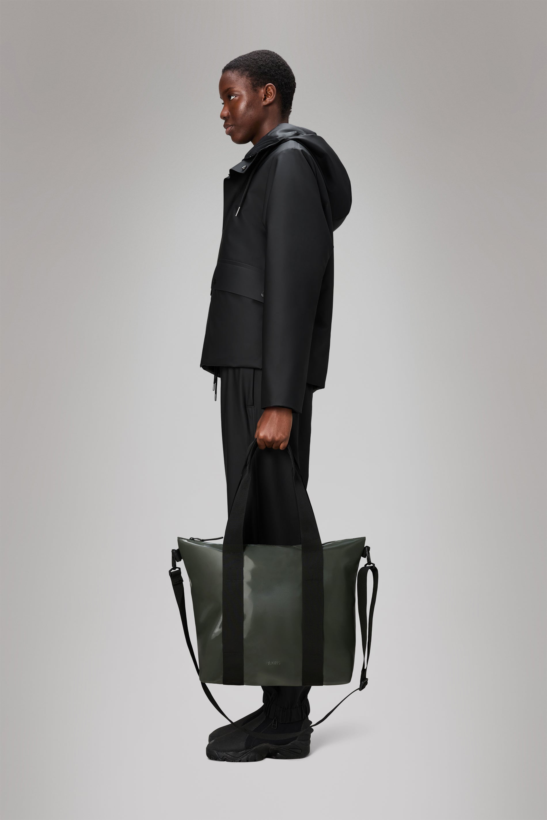 Rains Tote Bag Mini Swamp 18.50L H36 x D13 x W40 cm Tote