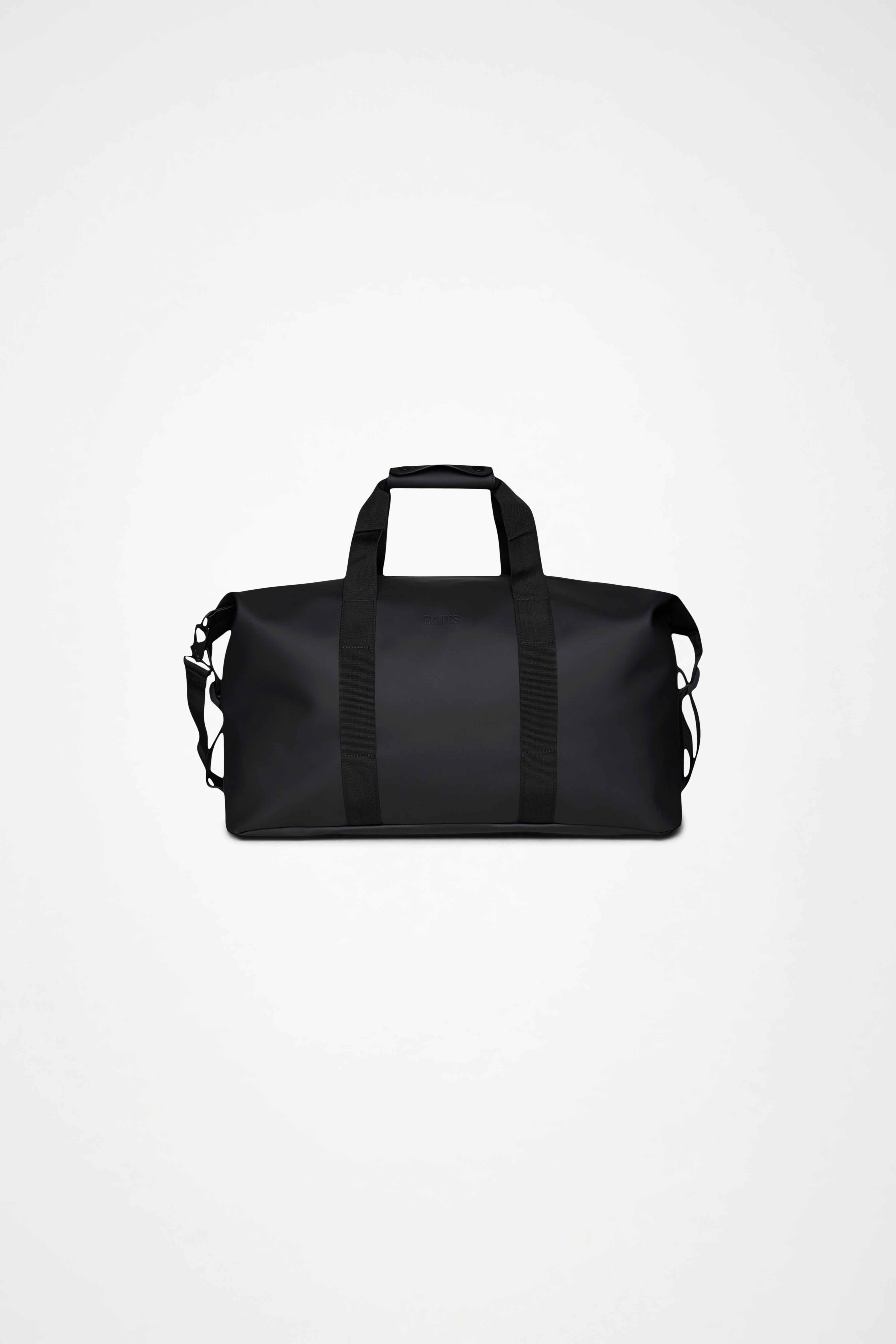RAINS Hilo Weekend Bag Black 36L H27 x D26 x W52 cm Weekender