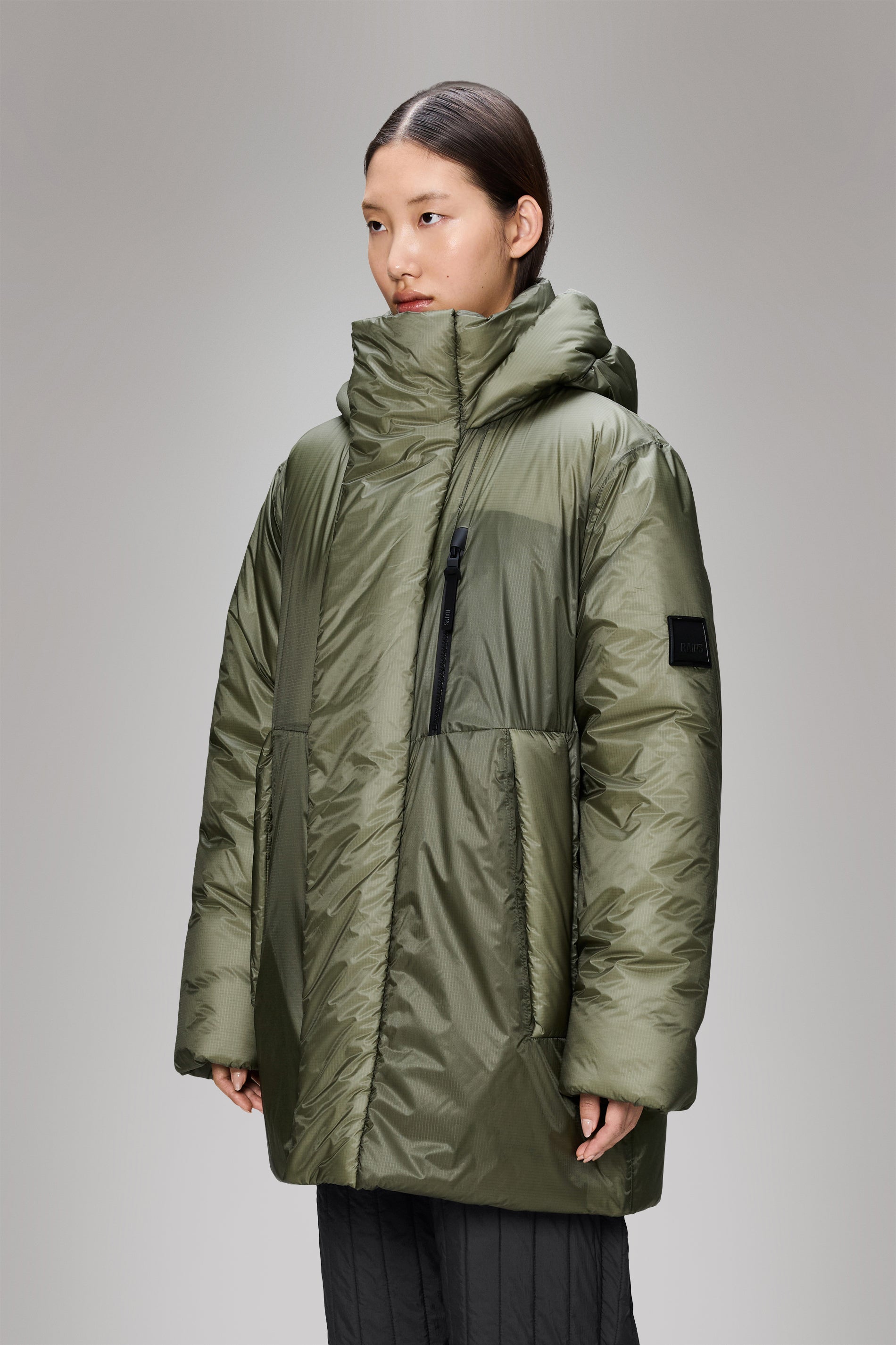 Rains Torna Insulated Long Jacket Marsh Jacket