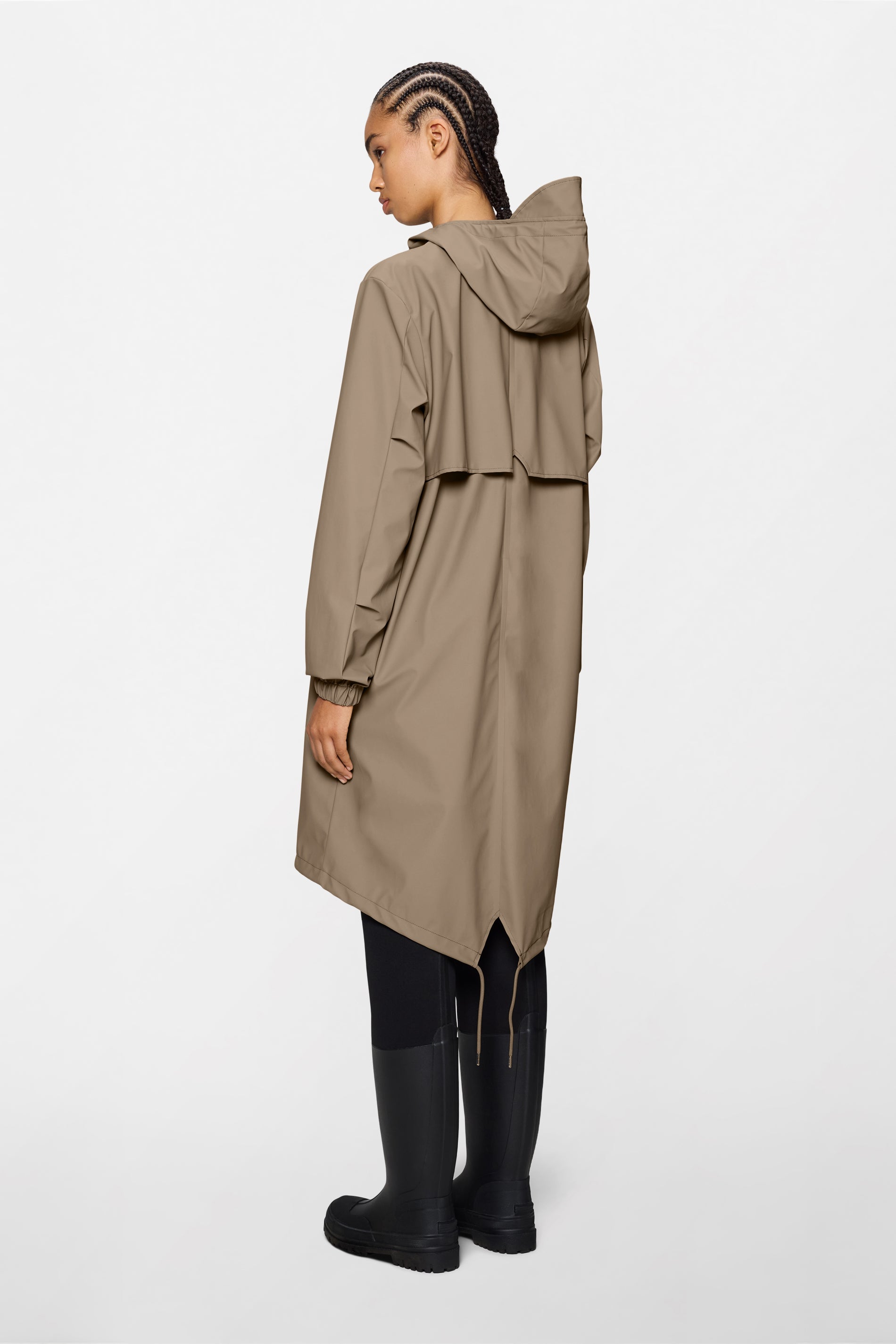 RAINS Fishtail Parka Beige Jacket