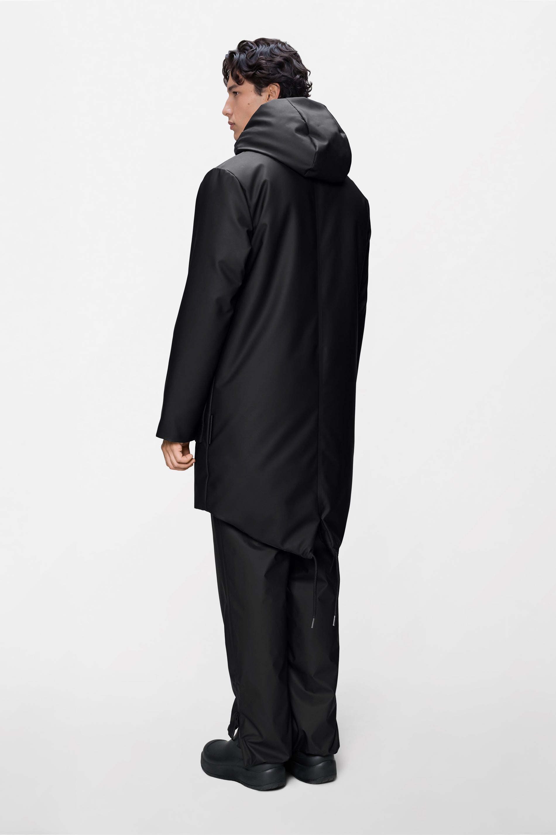 RAINS Nome Long Parka Black Jacket