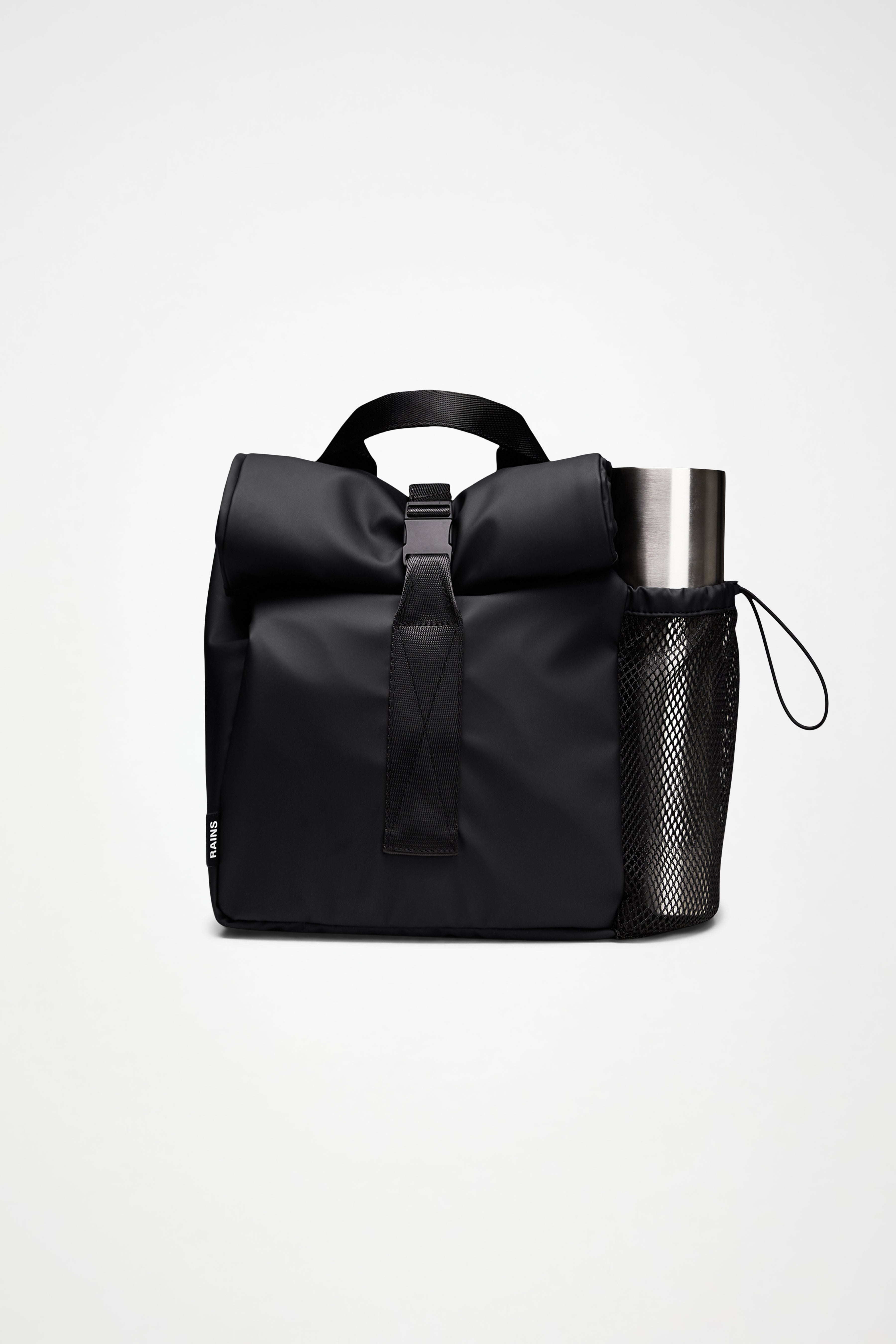 RAINS Lunch Bag Large Black Lunch Bag