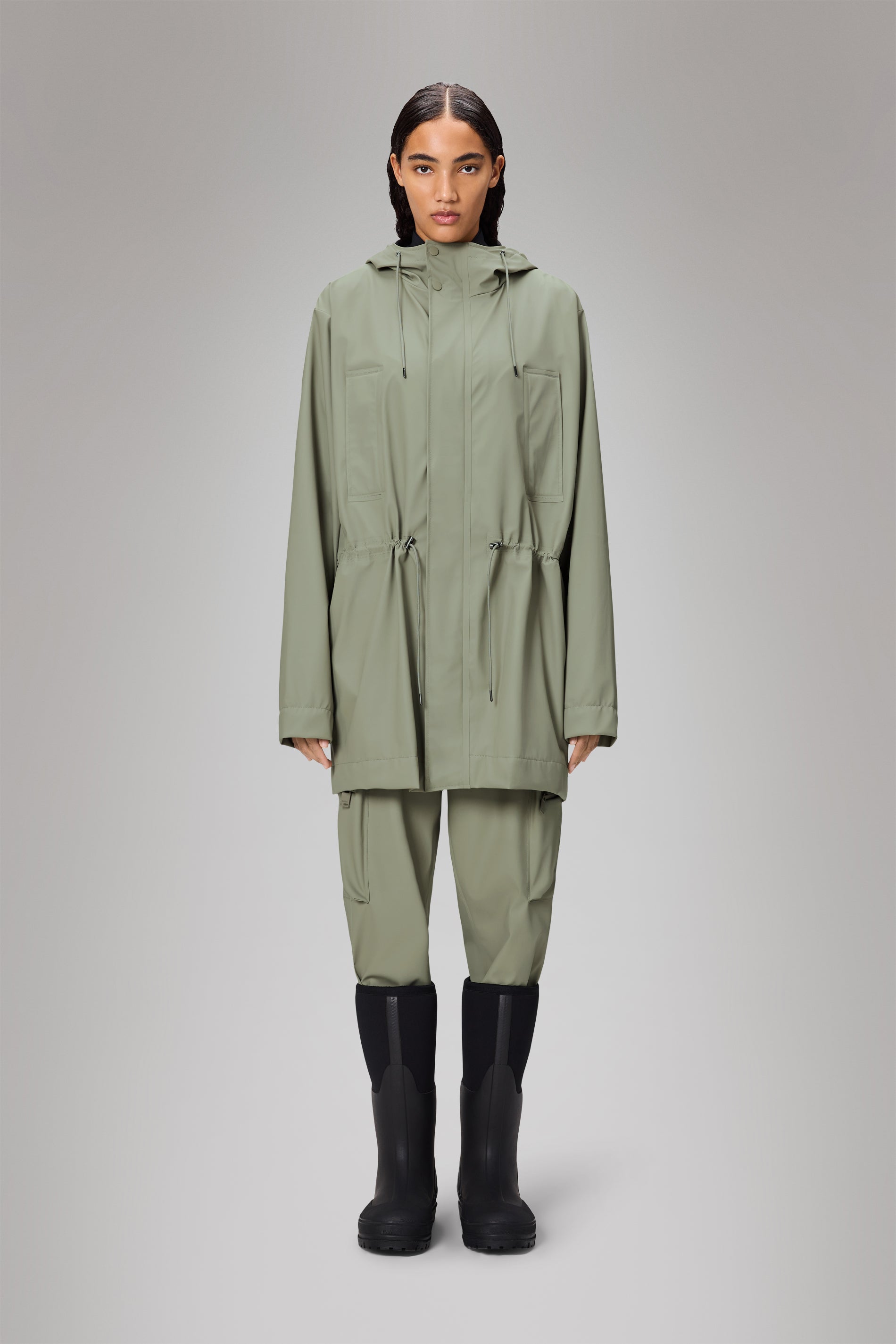 RAINS Bold Long Jacket Drift Jacket