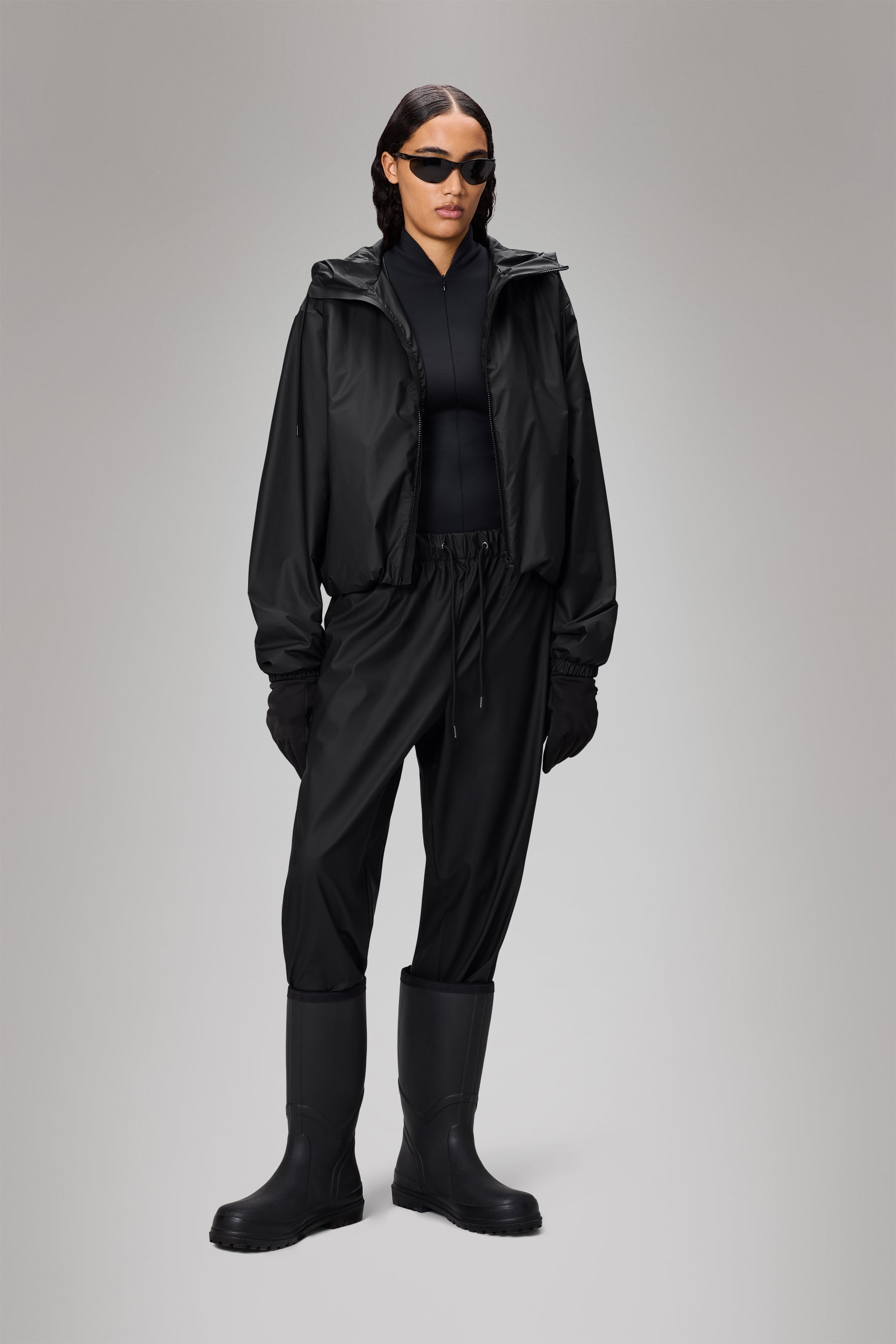 RAINS Lohja Short Insulated Jacket Black Jacket